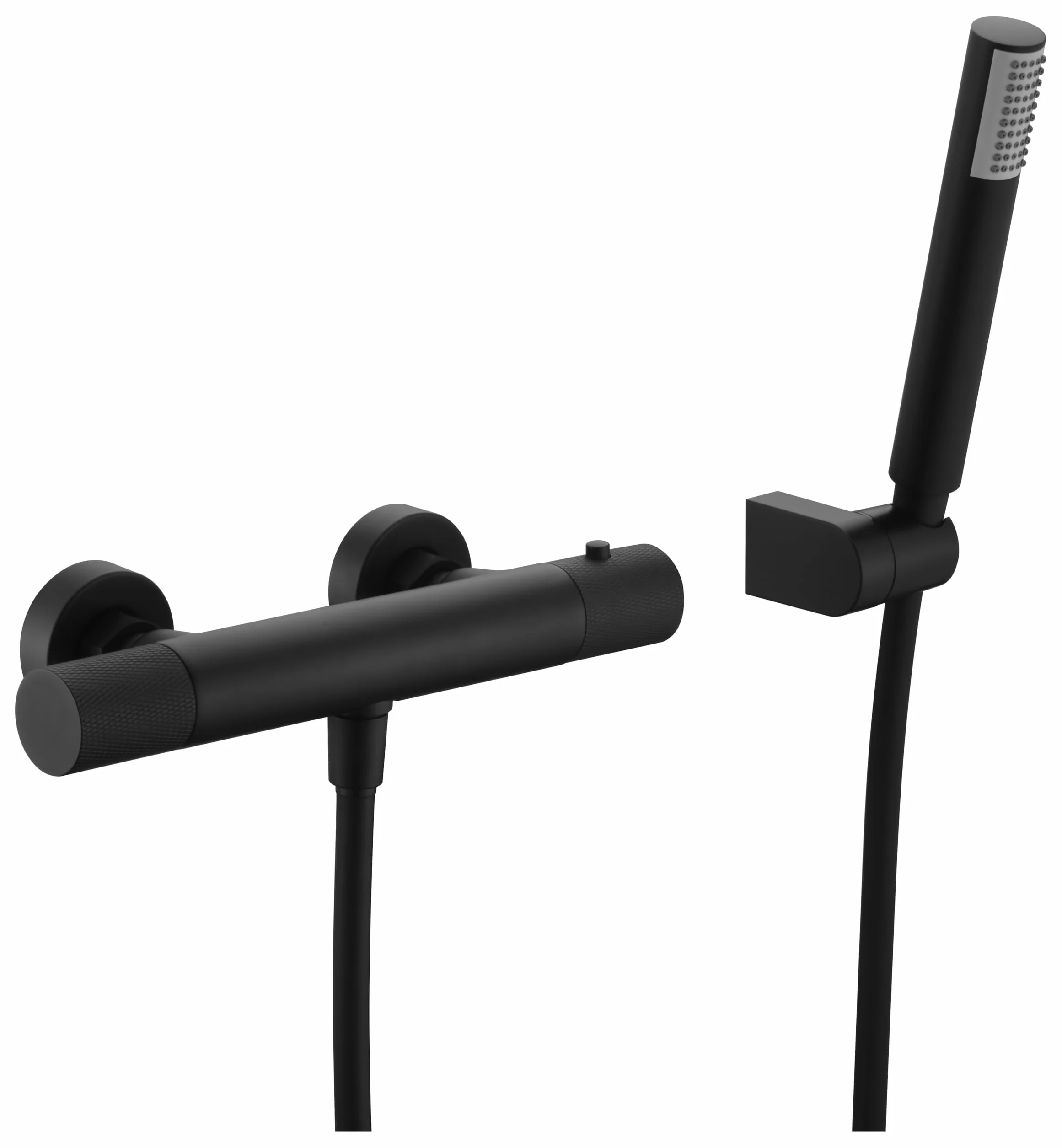 IMEX BTD038-5NG LINE Grifo de Ducha Termostático Negro Mate