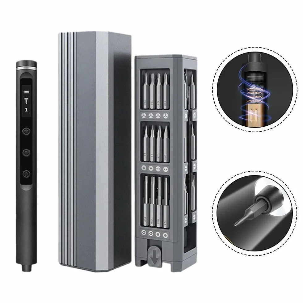 Juego de destornilladores magnéticos 45 en 1 con 42 puntas para reparación electrónica, compatible con teléfonos móviles, drones, cámaras, Game Conso
