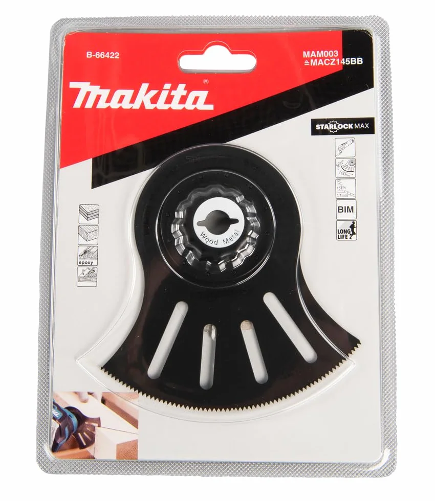 Makita B-66422 Starlock Max Plunge Blade 100x50mm 15TPI BiM Madera/Metal