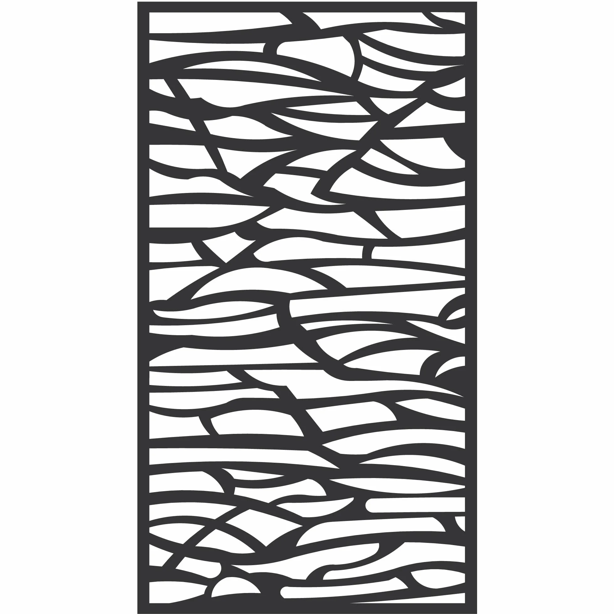 Chapa Perforada Decorativa Hierro 2000x1000 mm Panel Metálico Mod. 31
