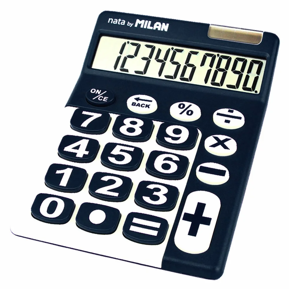 Milan 150610BBL Calculadora de sobremesa 10 dígitos azul y blanco