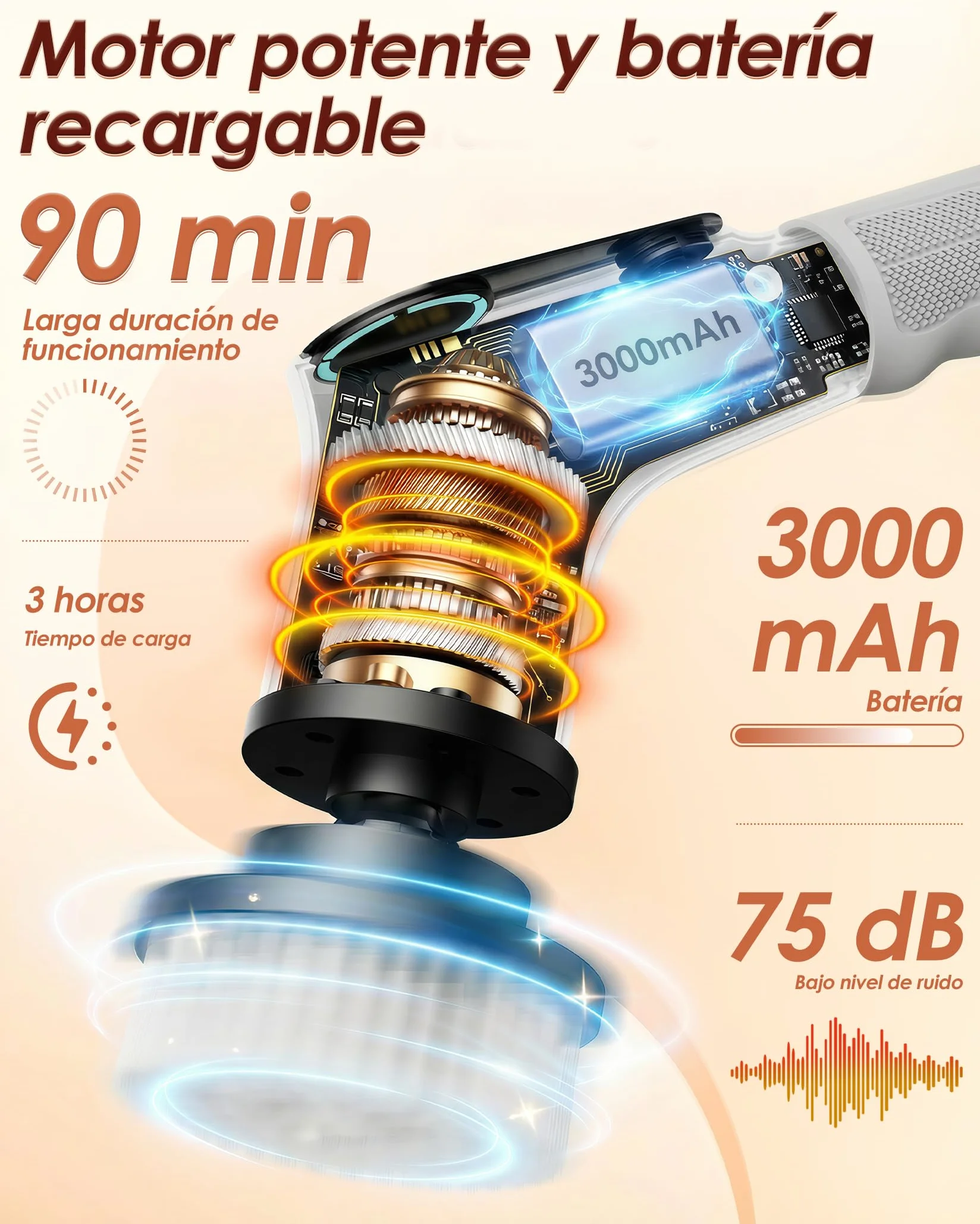 Cepillo Electrico Limpieza Hogar, Electric Cleaning Brush con 8 Cabezales Reemplazables, Electric Spin Scrubber con Mango Extensible, 2 Velocidades Ajustables, Para bañera, Lechada y Suelo de Baldosas
