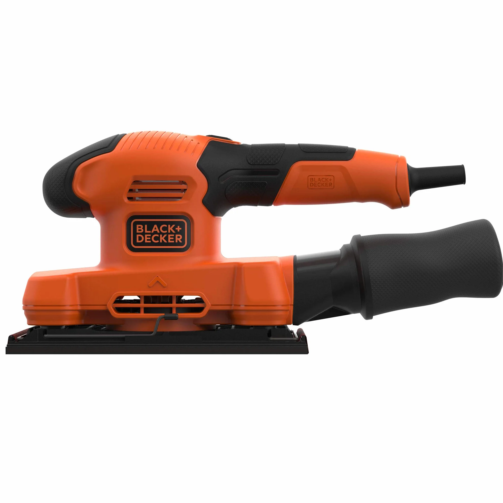BLACK+DECKER Lijadora Orbital 150W, Velocidad 14,000 RPM, Diámetro de Órbita 2mm, Fijación de Lija por Pinza, Incluye Bolsa de Polvo y Hoja de Lija, BEW220