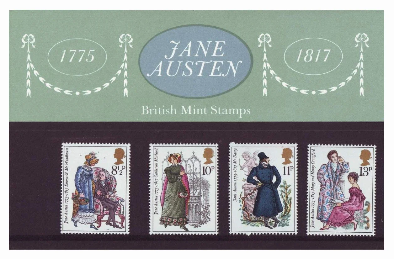 Jane Austen 1775-1817 British Mint - Sellos conmemorativos