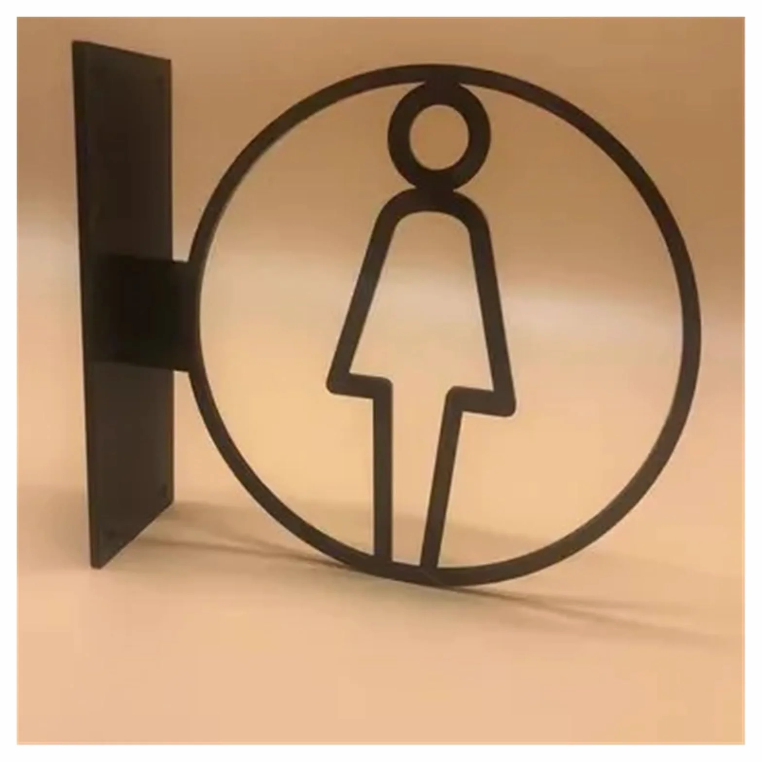 Cartel Aseos Placa for inodoros Señalización for baños de hombres y mujeres Señalización for baños de WC de hotel Recordatorio de baños de montaje lateral Señalización for baños públicos Cartel BañO(3