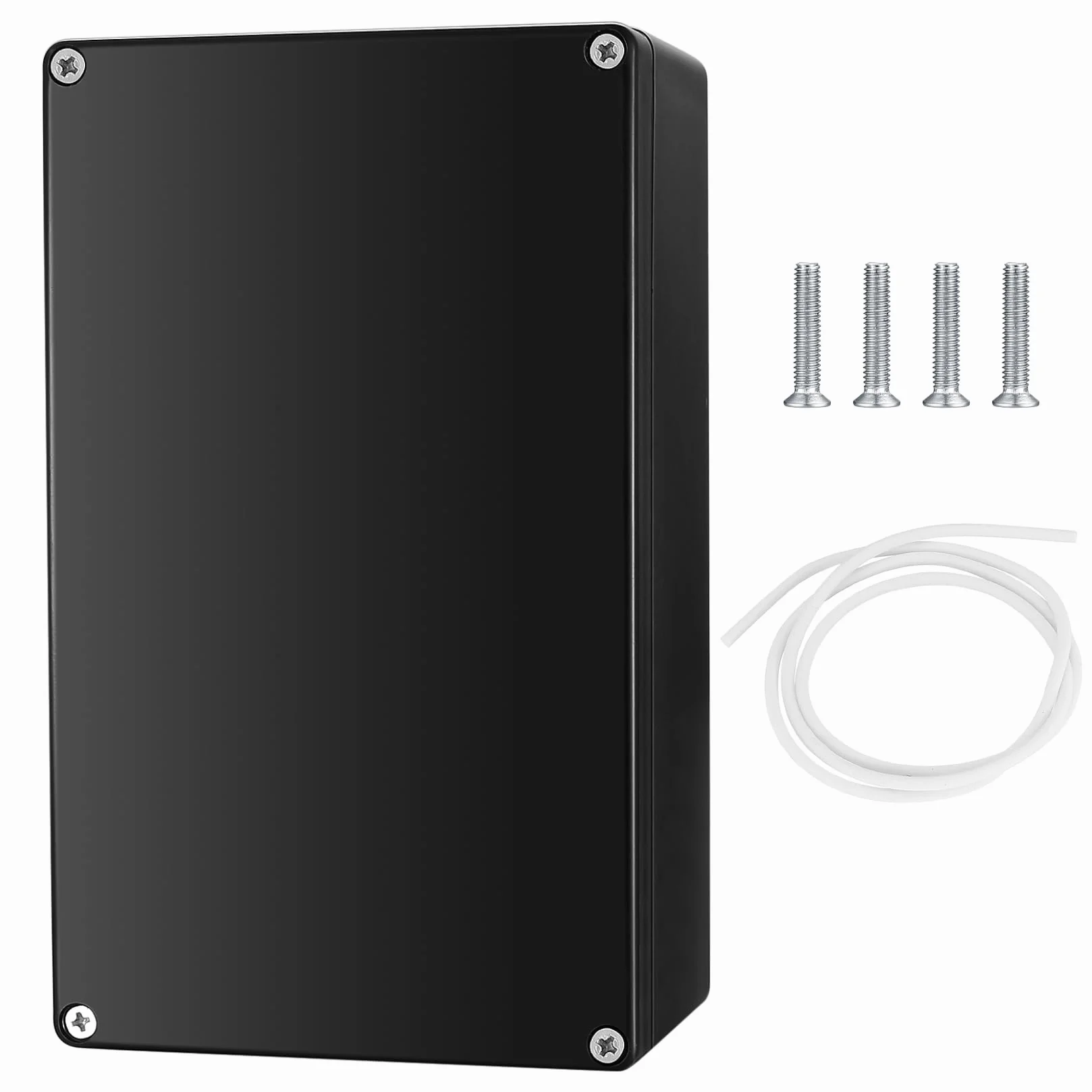 Caja de Conexiones Estanca IP56 Exterior Electrica, Caja de Conexiones de Plástico Conectores de Cable para Iluminación de Exteriores (Negro 20X12X7.5CM)