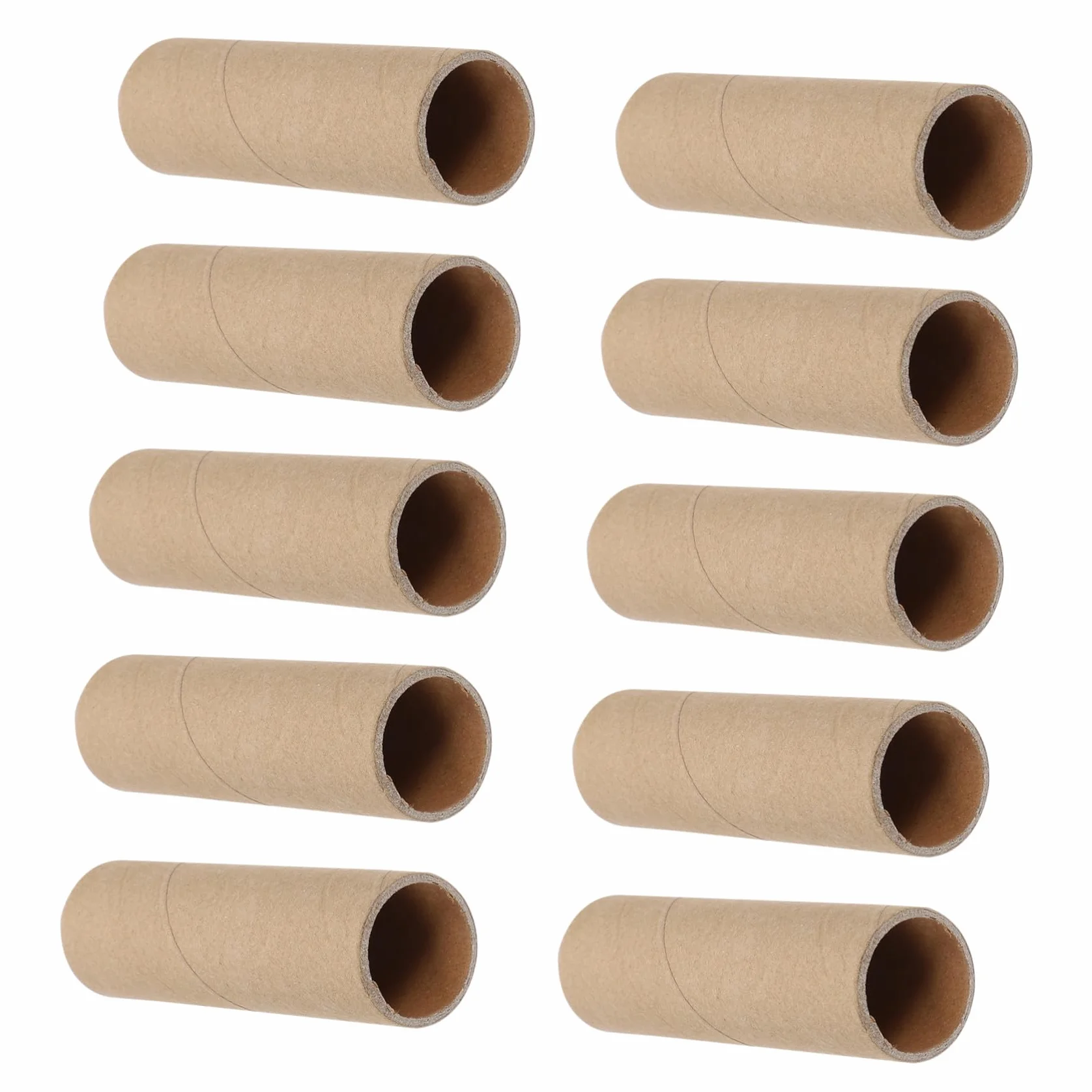 EXAOMBLE 15 Tubos Redondos de Cartón Kraft, Rollos para Manualidades y Bricolaje, Diámetro Interior 2,5 cm