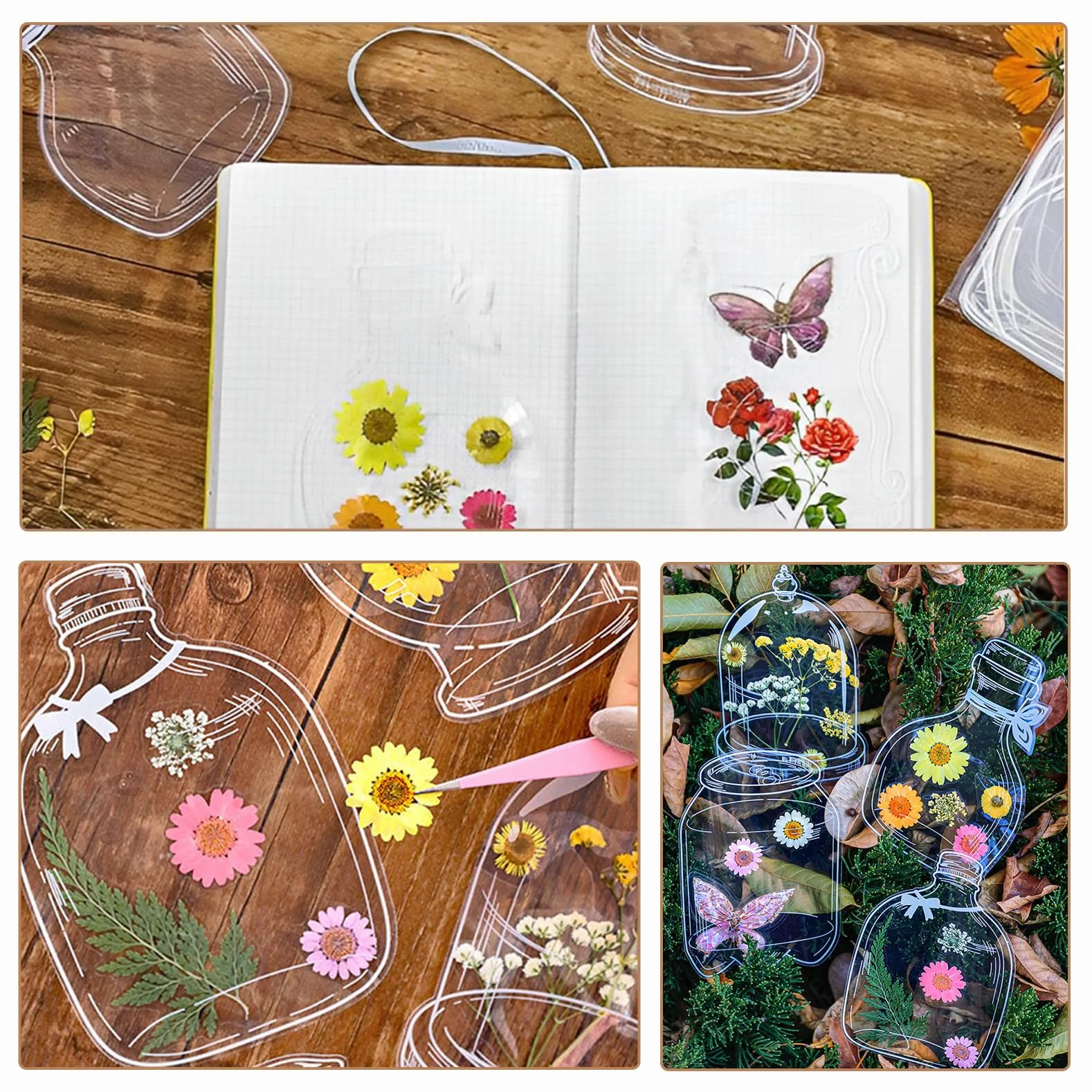 Marcapáginas Personalizado Transparente 80 Piezas, Marcador de Bricolaje Casero para Lectores, Regalos de Amantes de los Libros