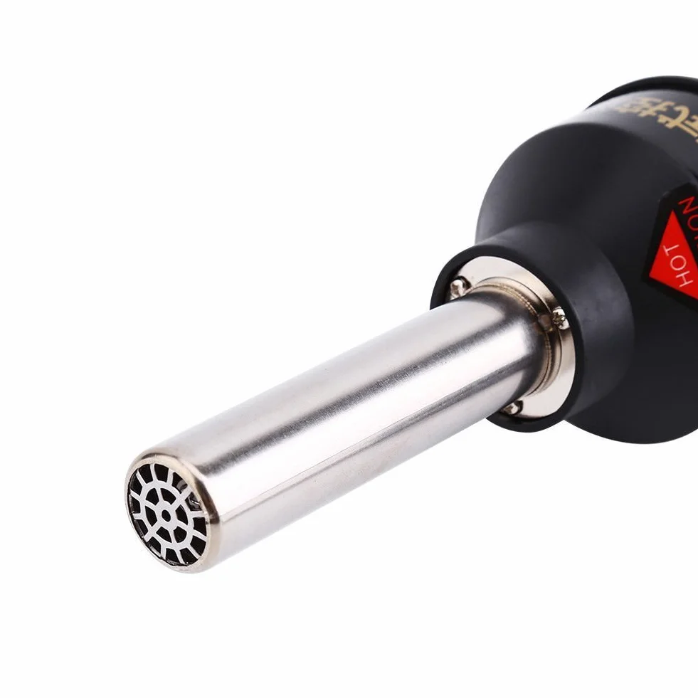 Yosoo Pistola de Aire Caliente LCD 450 W 220 V Profesional portátil Pistola de Aire Caliente Kit con boquillas y Soporte para Soldadura