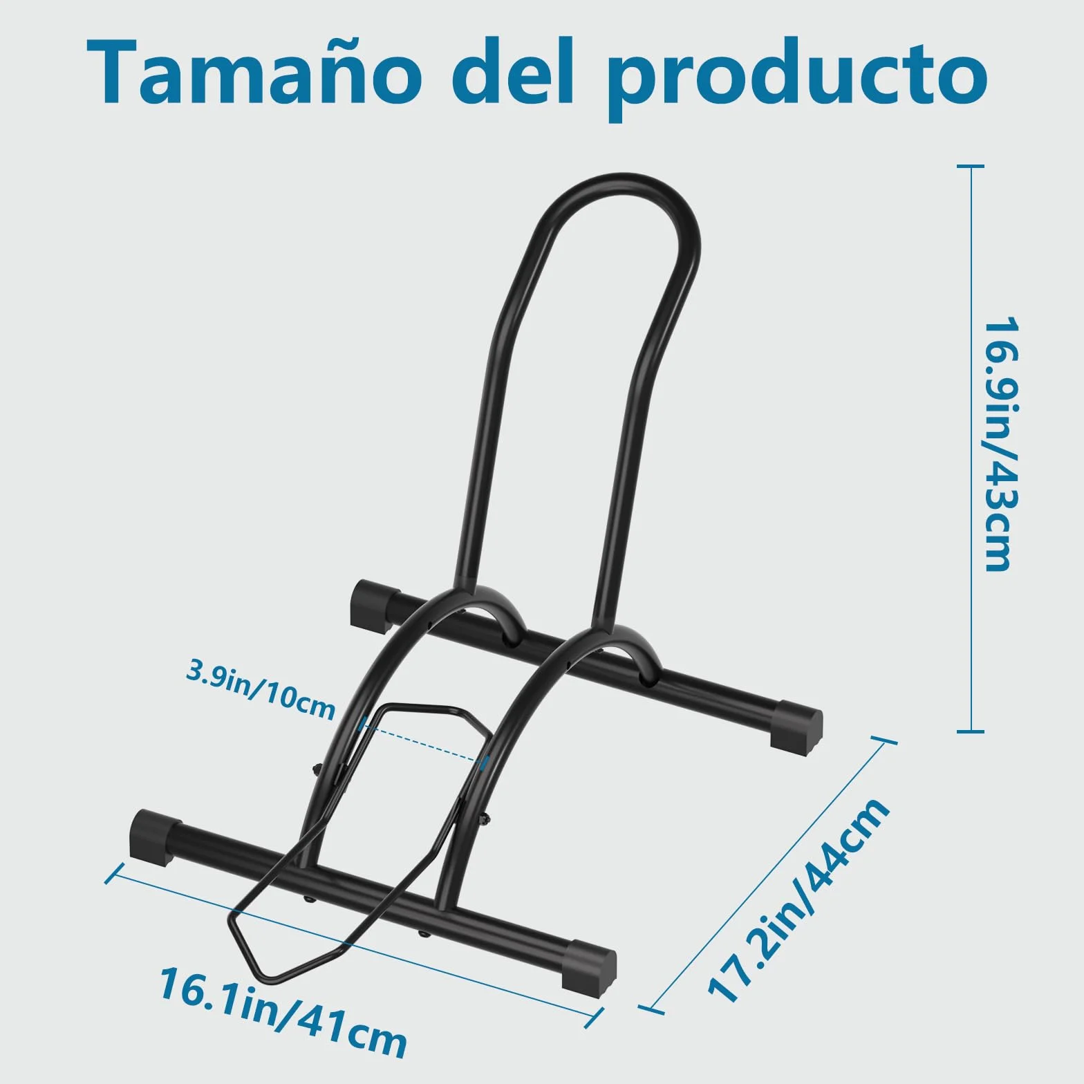 Urban Deco Soporte Bicicleta Suelo, Soporte para Aparcar Aparcamiento para Bicis de Suelo, Caballete Bicicleta Interior y Exterior