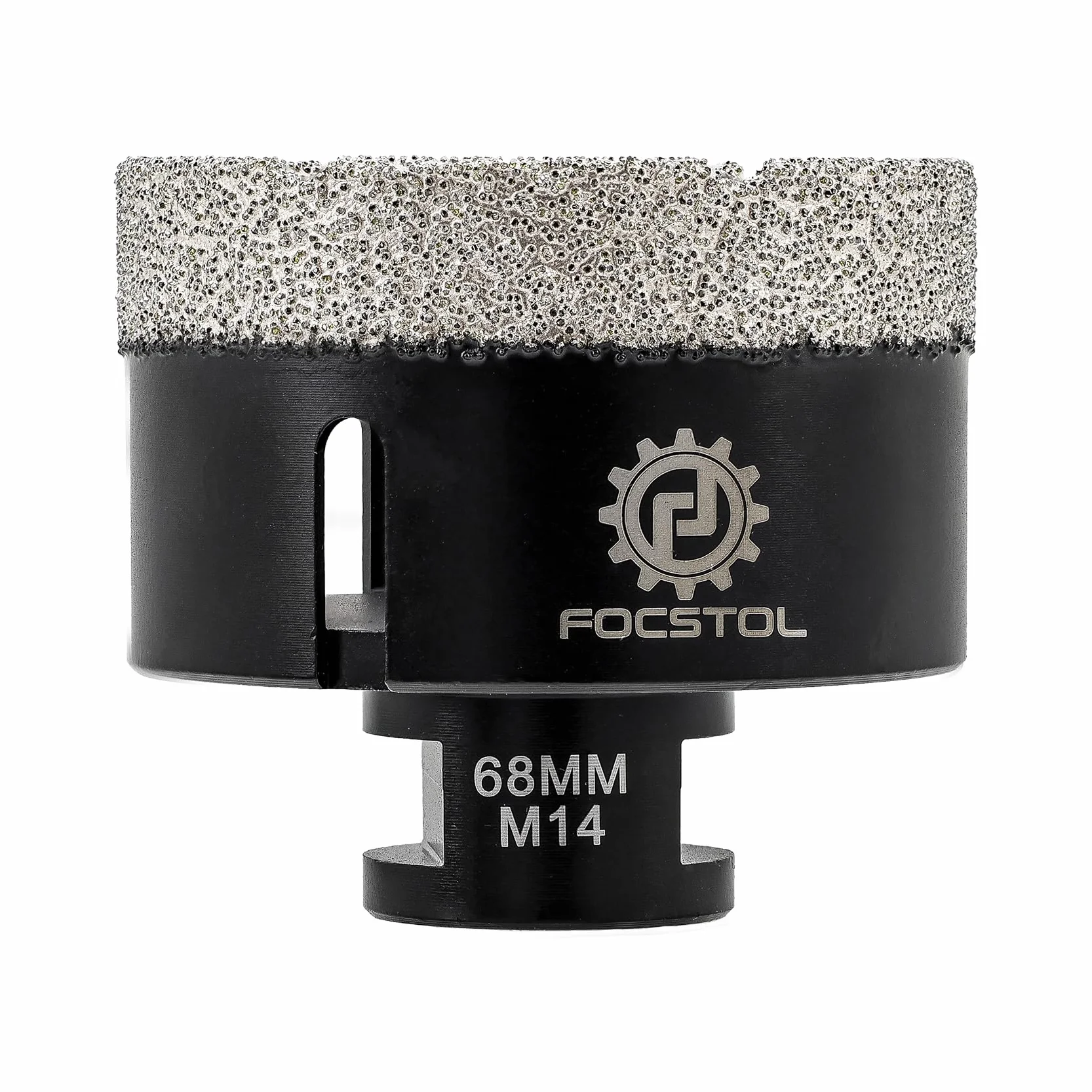 FOCSTOL Brocas Diamante - 68mm Corona Diamante para Porcelanico Baldosa Cerámica Mármol Granito Cuarzo para M14 Rosca Amoladora Angular