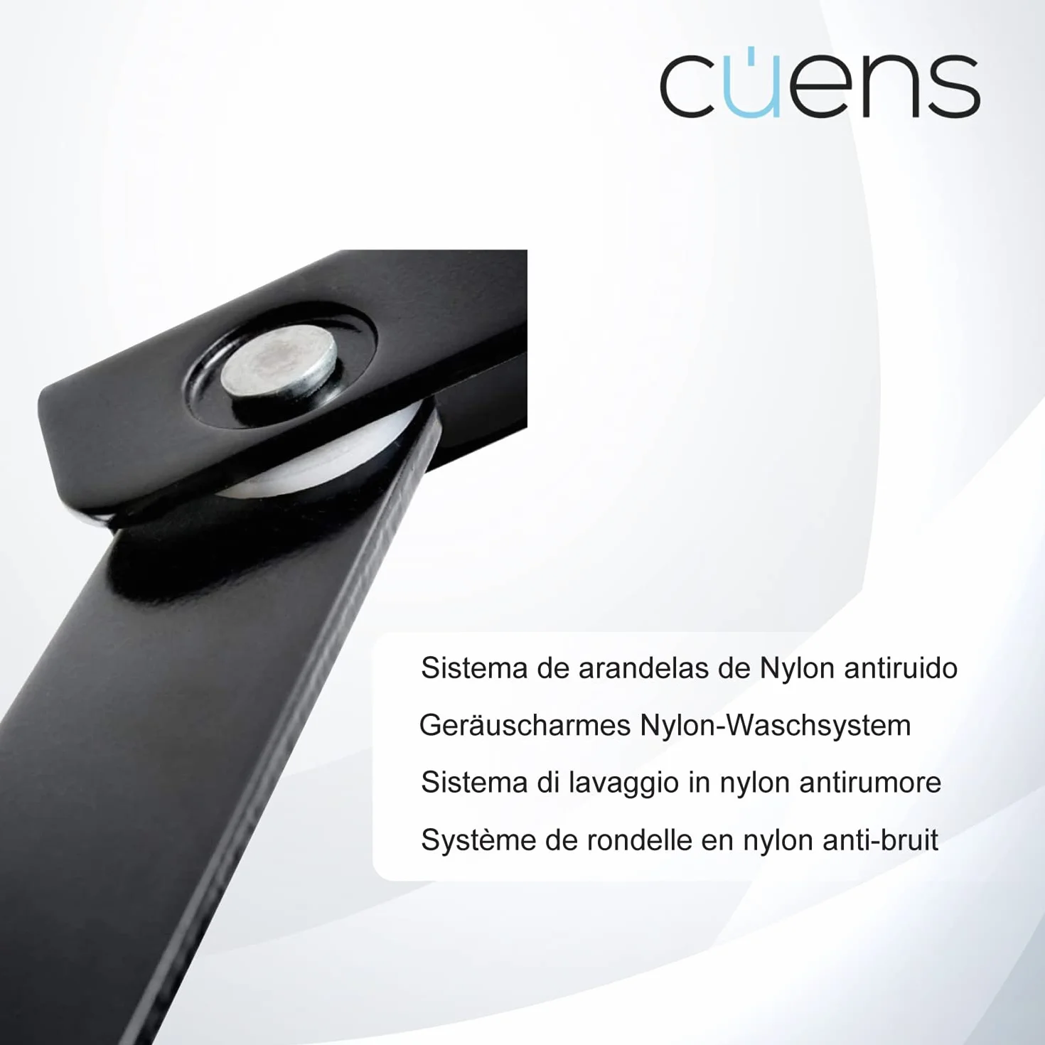 Juego de 2 bisagras para canapé con resortes de 900N - Ideal para canapés de 105 cm - Sistema de arandelas de Nylon anti ruido - Cuens