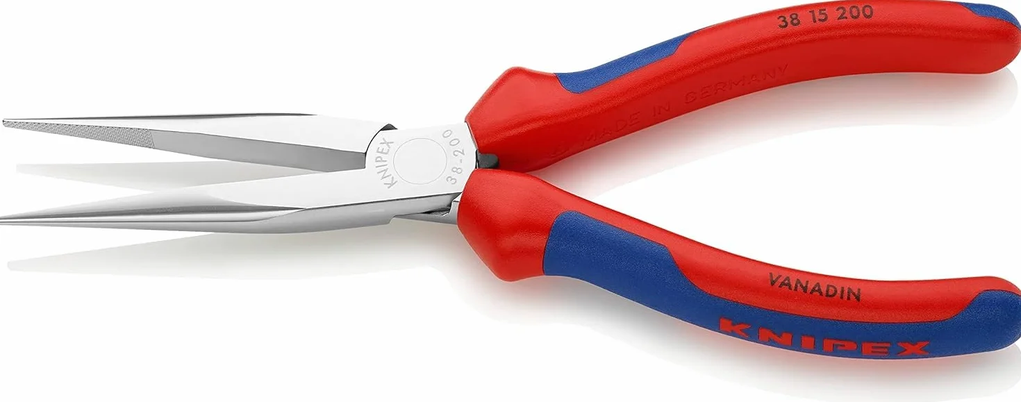 KNIPEX Alicate para mecánicos cromado con mangos multicomponente 200 mm, 38 15 200