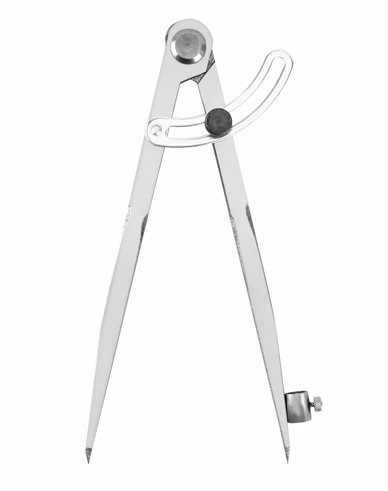 QWORK Divisor de Ala de Marcado de 200 mm, Brújulas de cuero con portalápices para geometría, dibujo