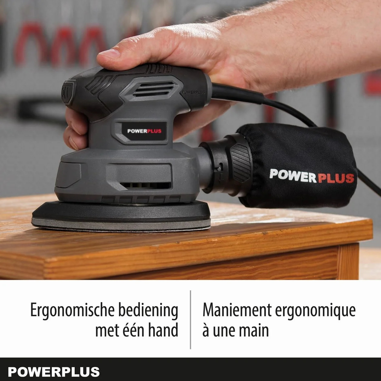 PowerPlus POWE40020 - Lijadora De Mano 140W
