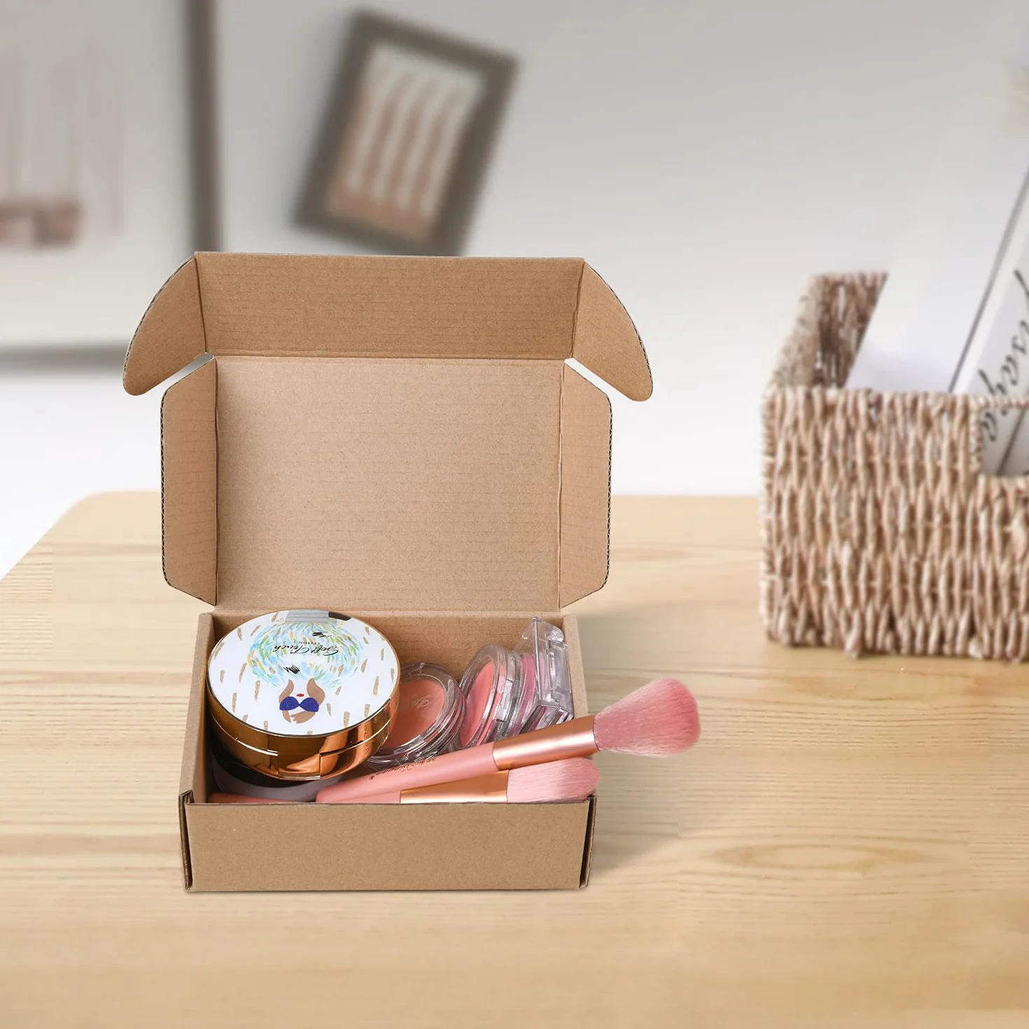 25 Piezas Cajas de Cartón Corrugado, 150x100x50mm Cajas de Paquetes Pequeños, Cajas de Embalaje para Negocios, Correos, Almacenamiento o Regalo