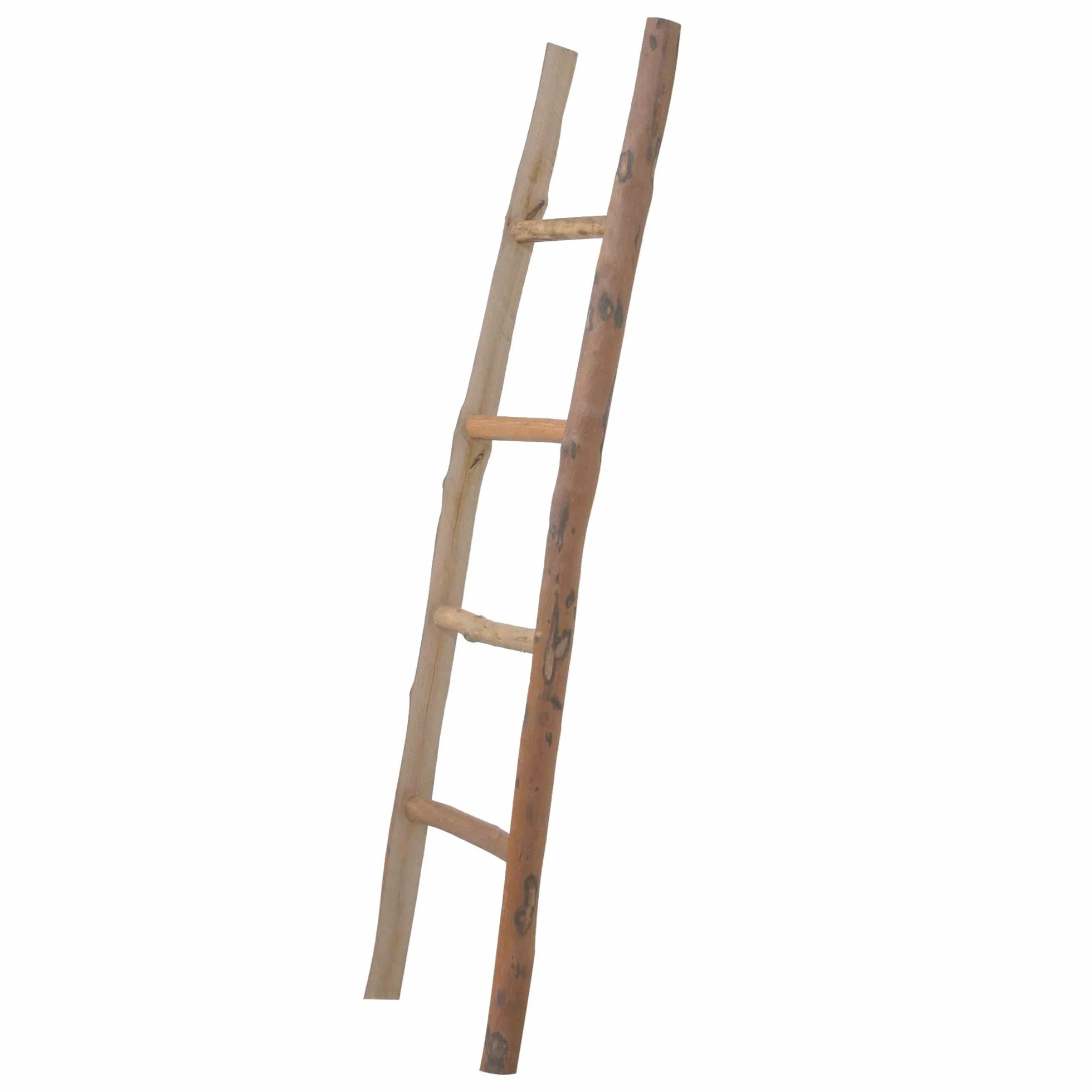 Biscottini Toalleros de baño sin Taladro 155x6x42 cm - Escalera Madera para Dormitorio - Toalleros de baño de pie - Perchero de pie