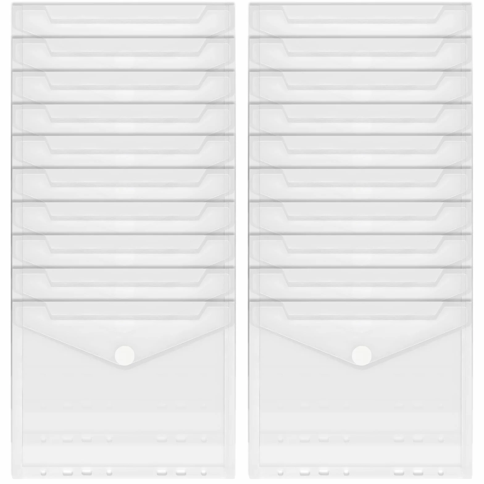 20 pcs carpetas sobre plástico A5,Carpeta documentos A5,Plástico transparente carpetas sobre,Para guardar documentos y recibos