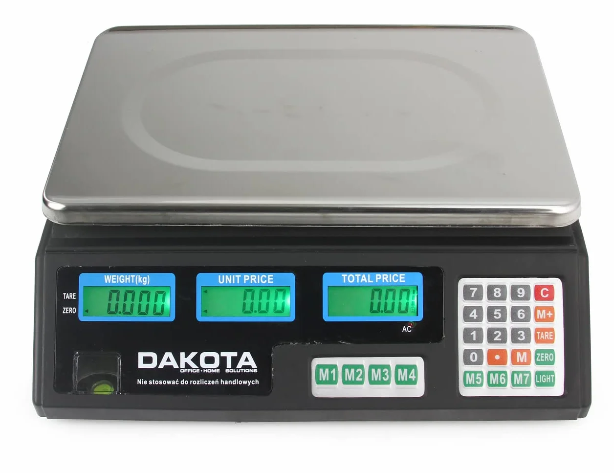 Báscula electrónica industrial con pantalla digital, 40 kg, de acero, plataforma de 33 x 23 cm, comercial