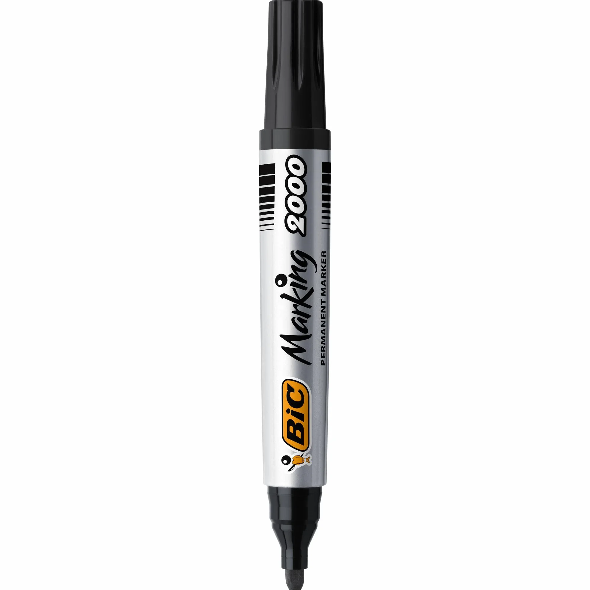 BIC Marking Rotuladores Permanentes 2000 ECOlutions Negro Punta Media Caja de 12