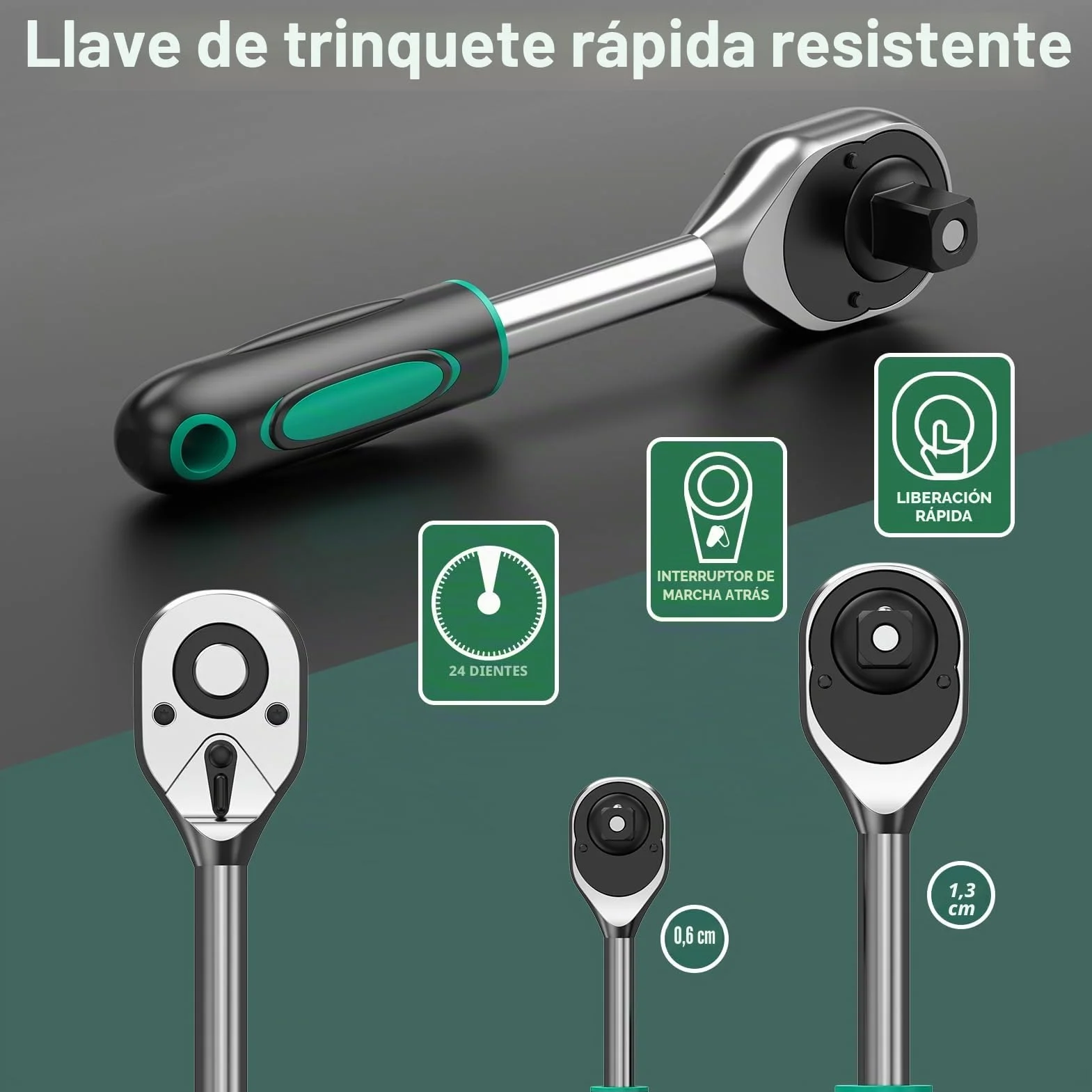 Ginour Juego de Vasos y Llaves de Carraca 138 Piezas 1/4" y 1/2" | Incluye vasos de acero CR-V, puntas, extensiones y adaptadores para reparación de automóviles, mantenimiento y bricolaje.