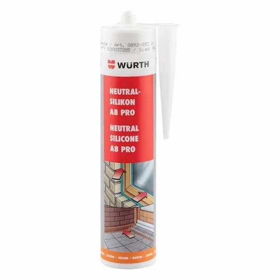 silicona sellador gris claro wurth 310 ml
