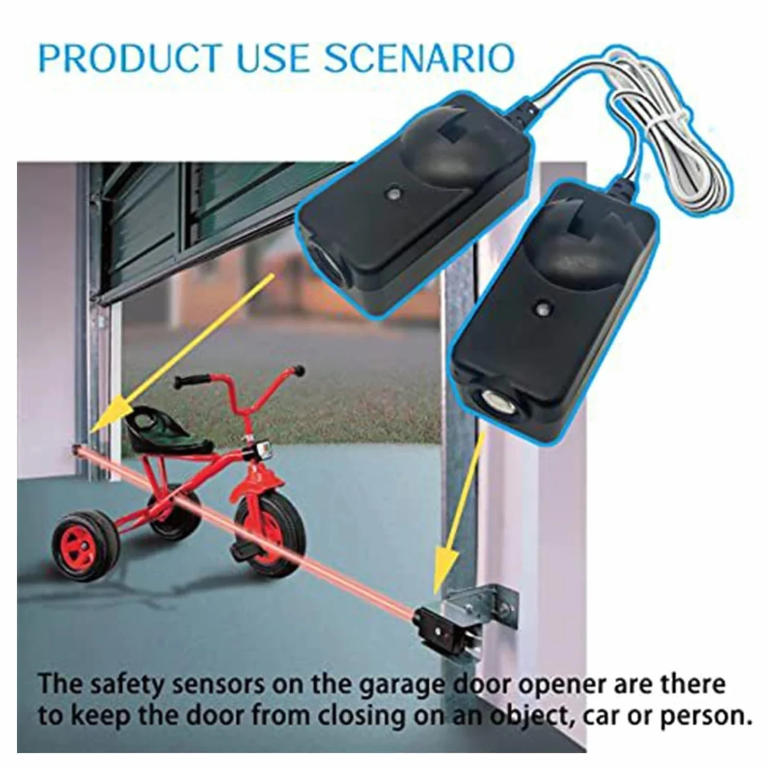 Fotocélulas universales con Sensor de haz 41A5034 for abridor de puerta corredera de garaje Liftmaster Chamberlain Sears Abridor AutomáTico De Puerta Corredera