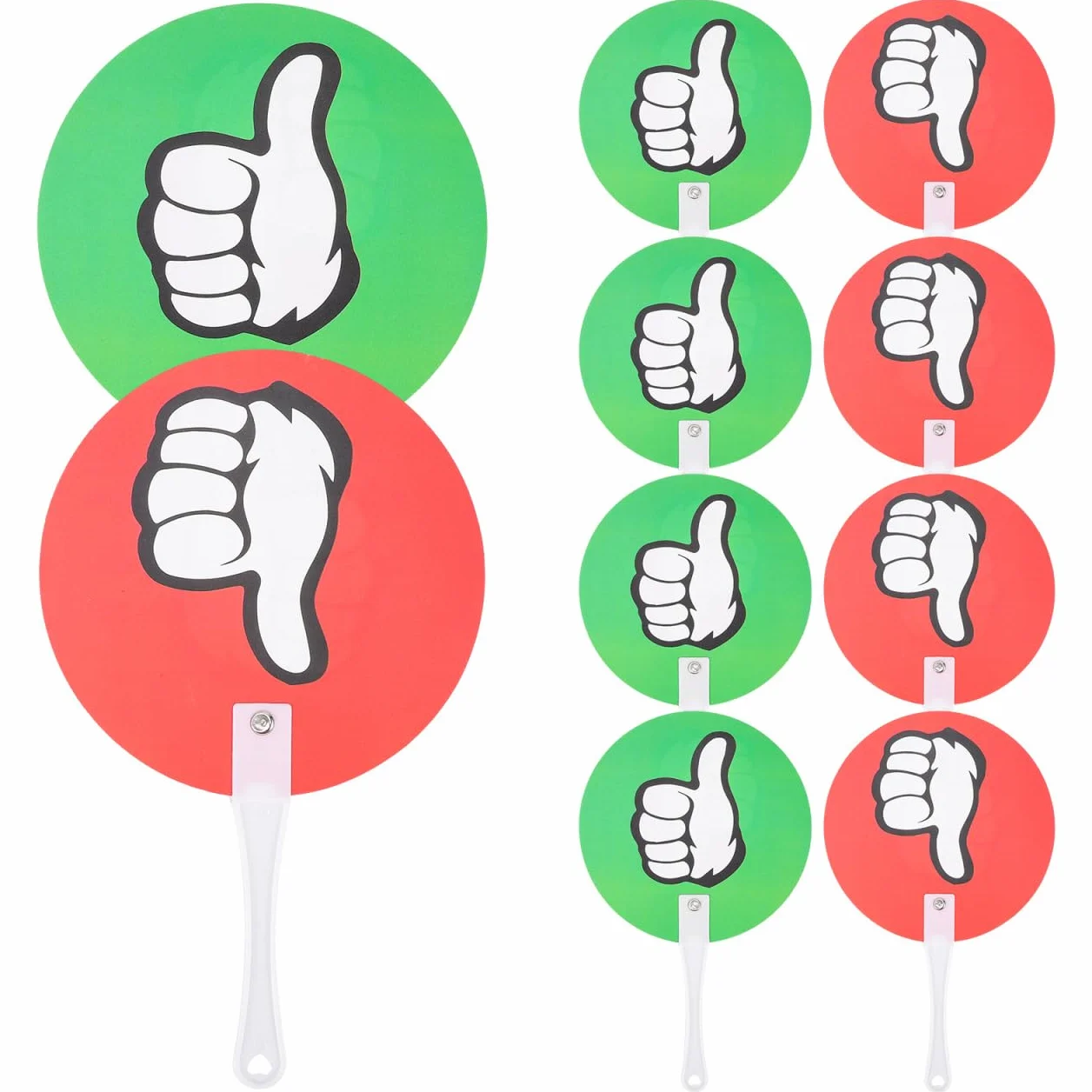 Paletas De Votación Reutilizables Verde Y Rojo 10 Piezas Tablero Votación Para Aula
