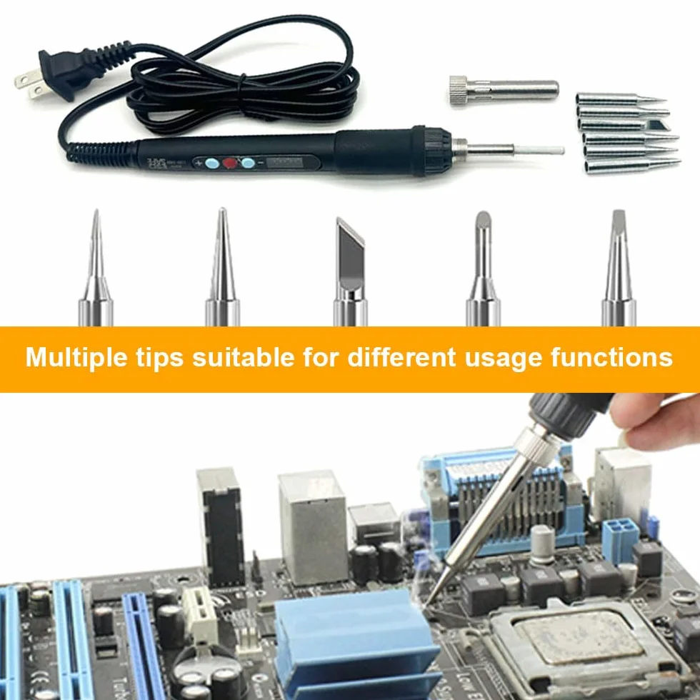 Heat Set Insert Tools Kit Brass Nuts 3D Printing 60W Digital Soldering Iron 94PCS
