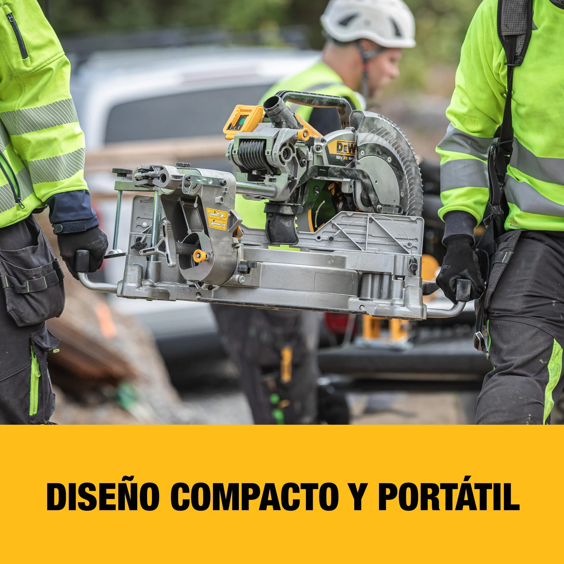 DEWALT Tronzadora 18V XR 305mm. Corte de alta capacidad y precisión con motor sin escobillas, control avanzado del polvo y compatibilidad con la batería XR, sólo herramienta, DCS782N-XJ