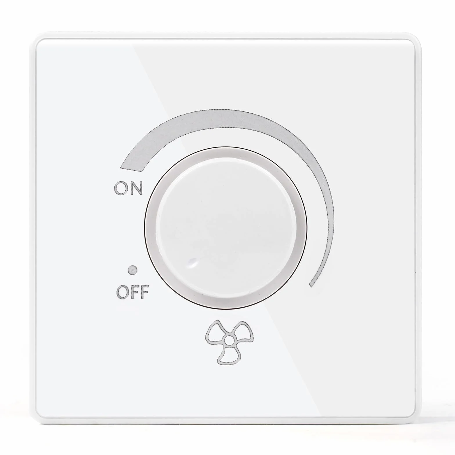 DEWIN Controlador de velocidad continuo for ventilador de techo, Regulador de velocidad del ventilador de techo tipo 86, interruptor de pared for montaje en superficie