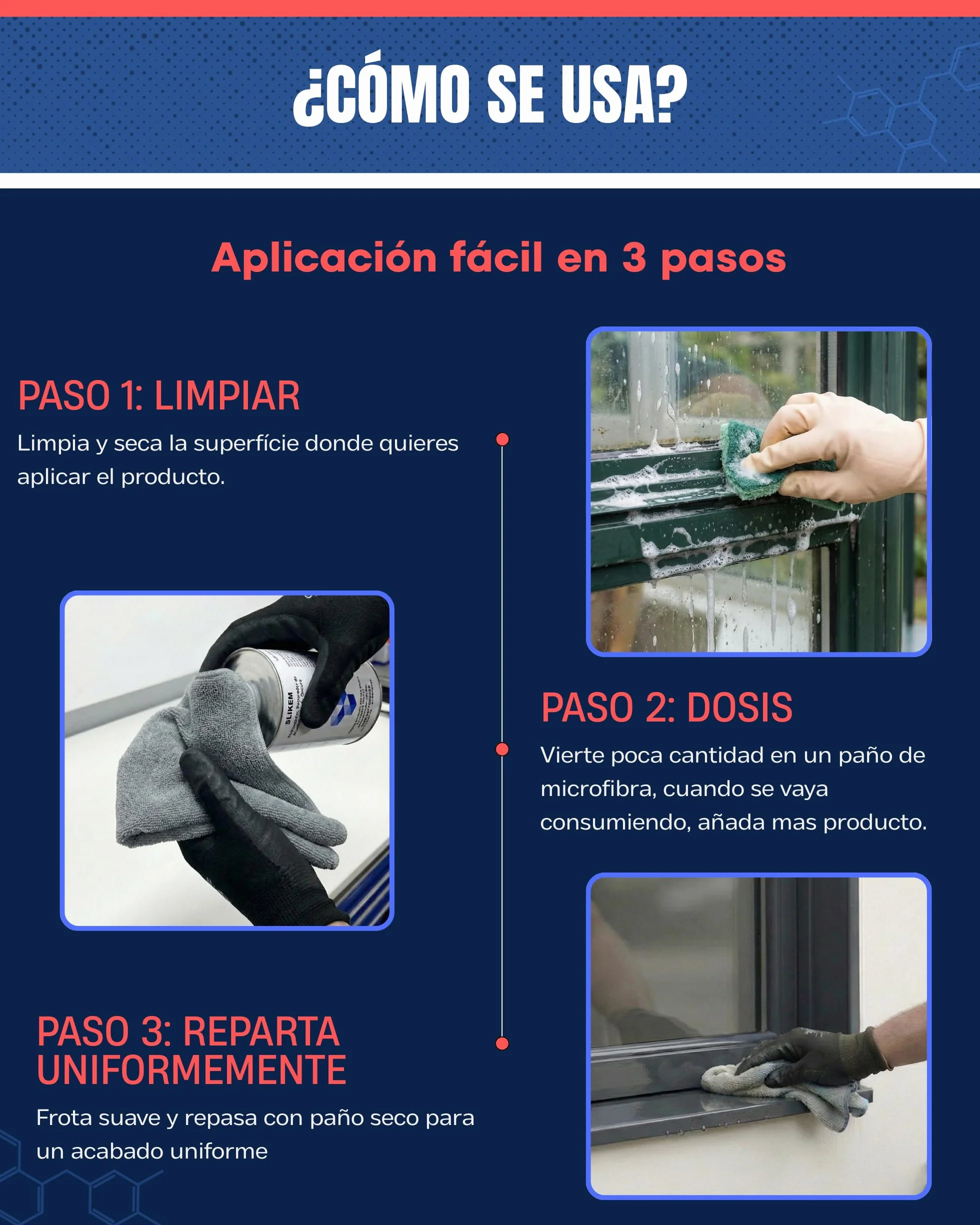 SLIKEM 1L - Restaurador Reparador Aluminio Lacado Oscuro con Silicona – Recupera Color y Brillo – Ventanas Puertas Persianas – Hidrofugante Antisuciedad