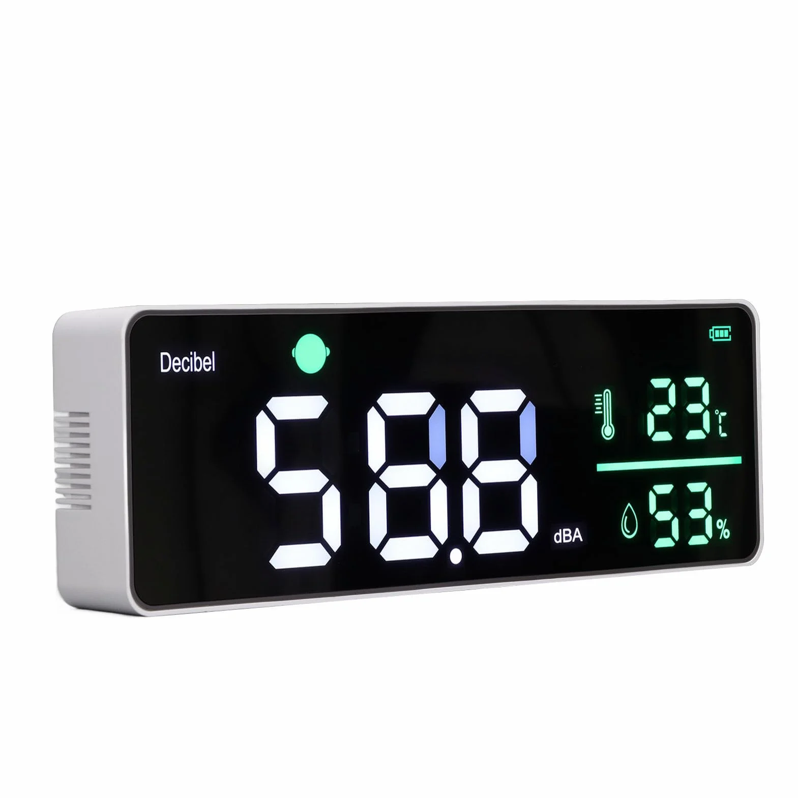 Medidor de Ruido Brillo Ajustable Multifunción Alarma de Pared Pantalla Clara Precisa con Cable USB
