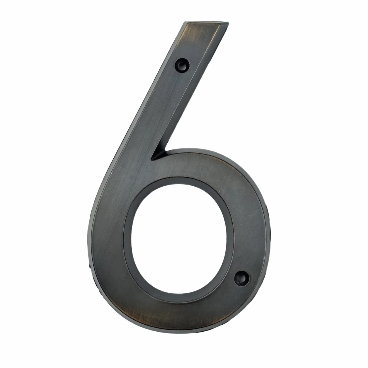 Números de casa grandes, Número de casa grande bronce envejecido 152 mm, número dirección for puerta, aleación zinc, montado con tornillos, letrero for exteriores, números 0-9 for entrada(6)