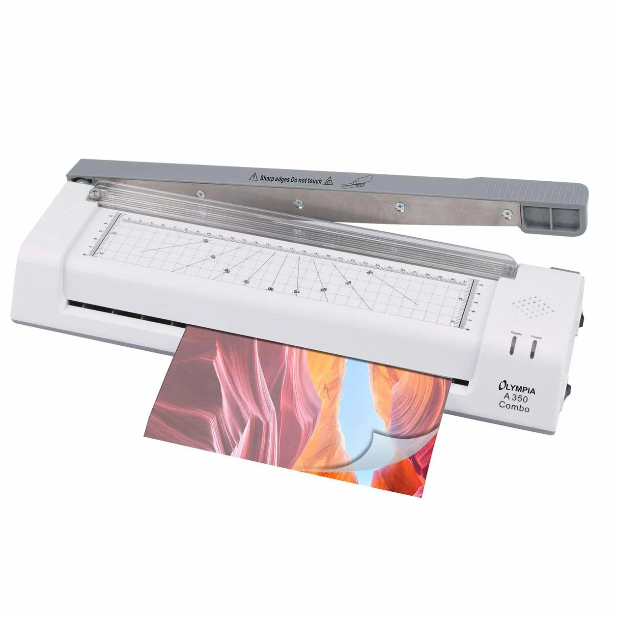 Olympia A350 4 en 1 Laminador Din A3 Incl. Guillotina + Esquinas Redondas y 100 Folio Laminación