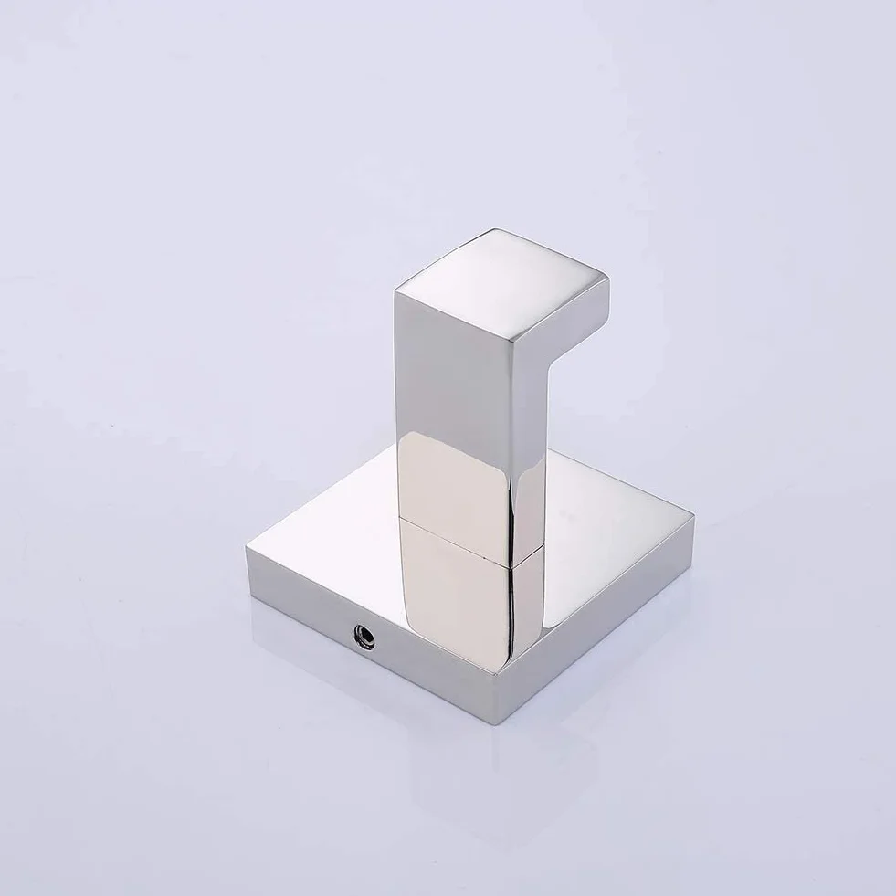 YUET 2 Piezas Gancho Toalla Soporte Pared Acero Inoxidable 304 Toallas de Baño Colgador Montado en la Pared Cocina Percheros Toalleros Garaje (Cromo)