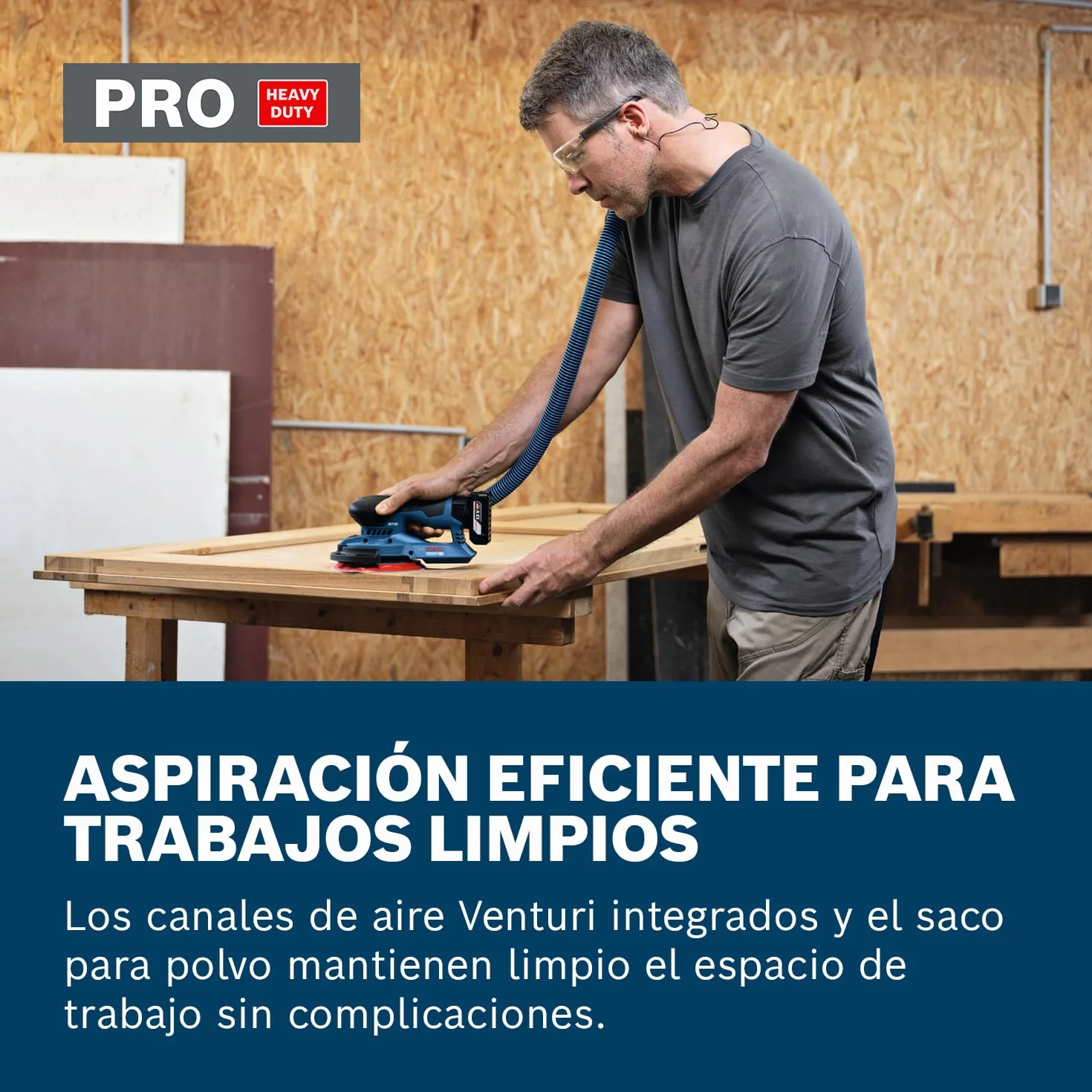 Lijadora excéntrica a batería Bosch Professional 12V GEX 12V-150-3 (incl. plato de lija, hoja de lija, anillo protector, saco para polvo, L-BOXX 162)
