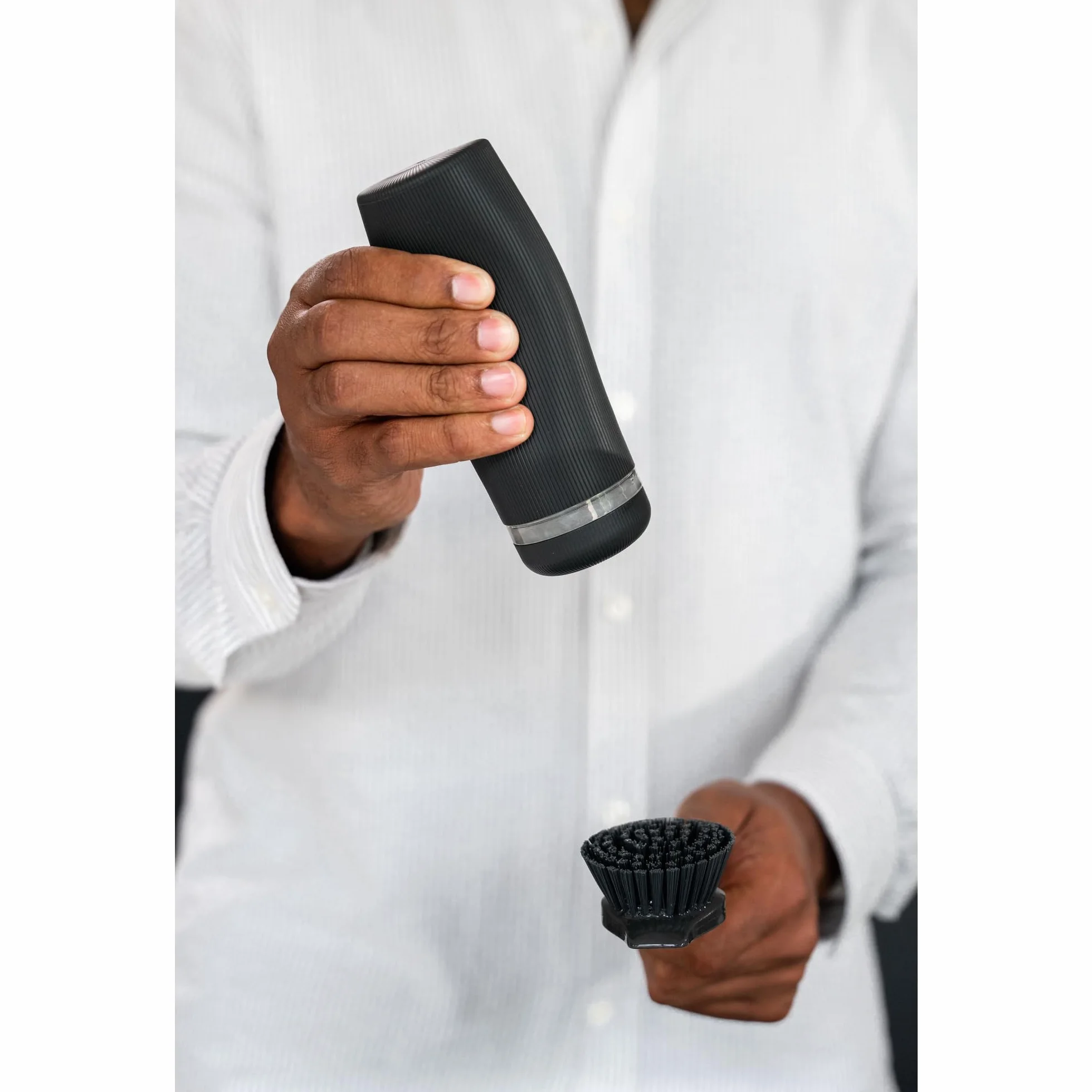 Brabantia Exprimidor de jabón SinkStyle Dispensador de cocina antigoteo 200 ml Dark Grey