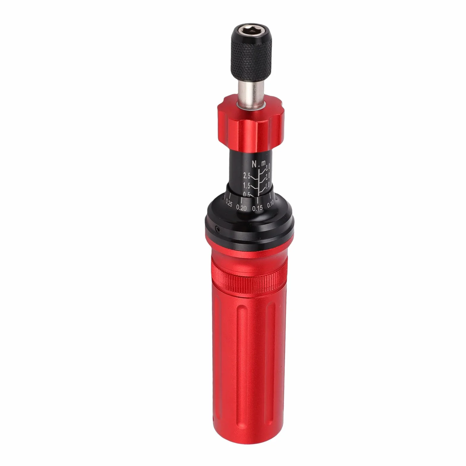 Buachois Juego de destornillador de torsión mecánico ajustable, 0.5-3N.m, con 19 puntas S2, para reparación de bicicletas y electrónica