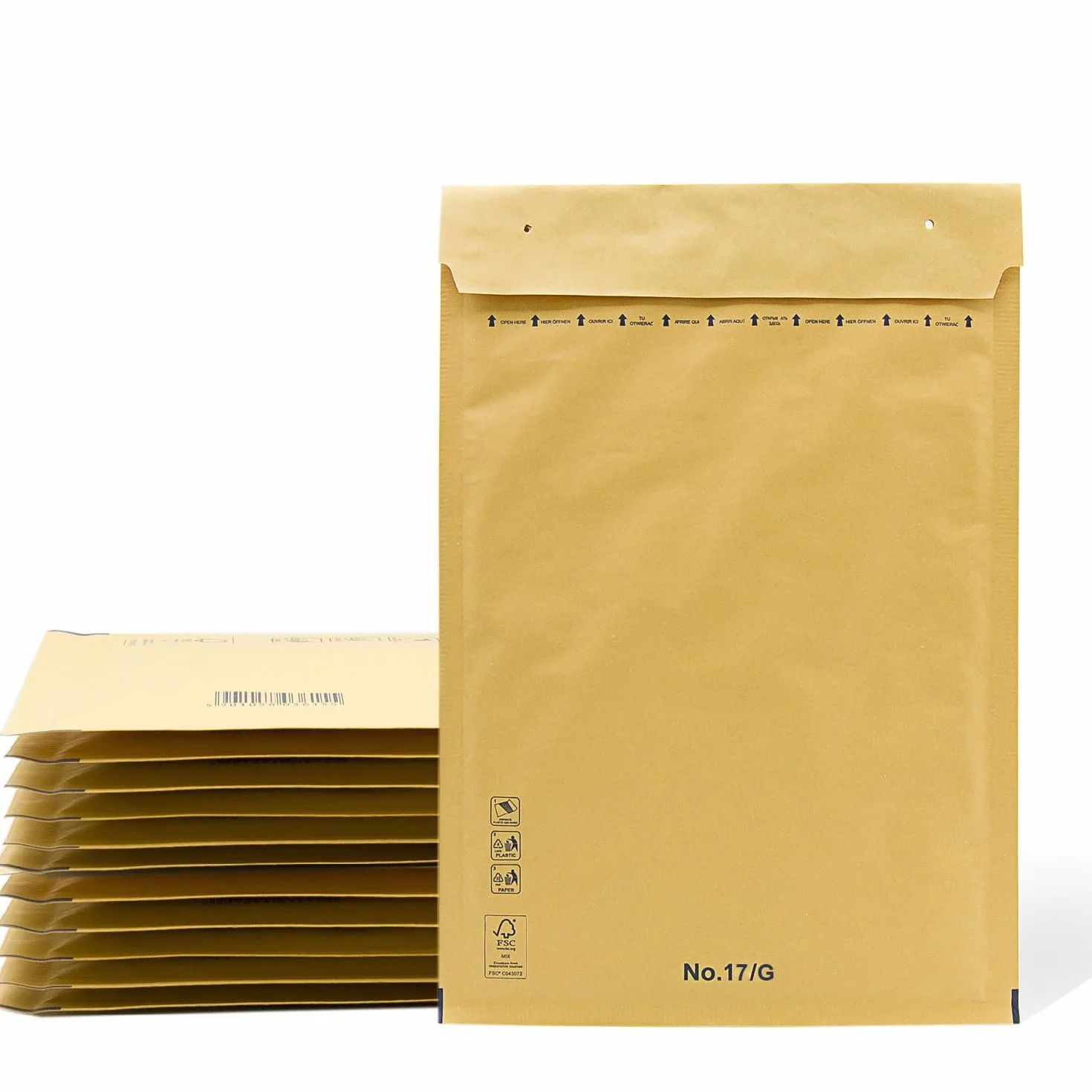 SIDI Acolchado de Burbujas Kraft Cierre Autoadhesivo 230x340mm 10 uds