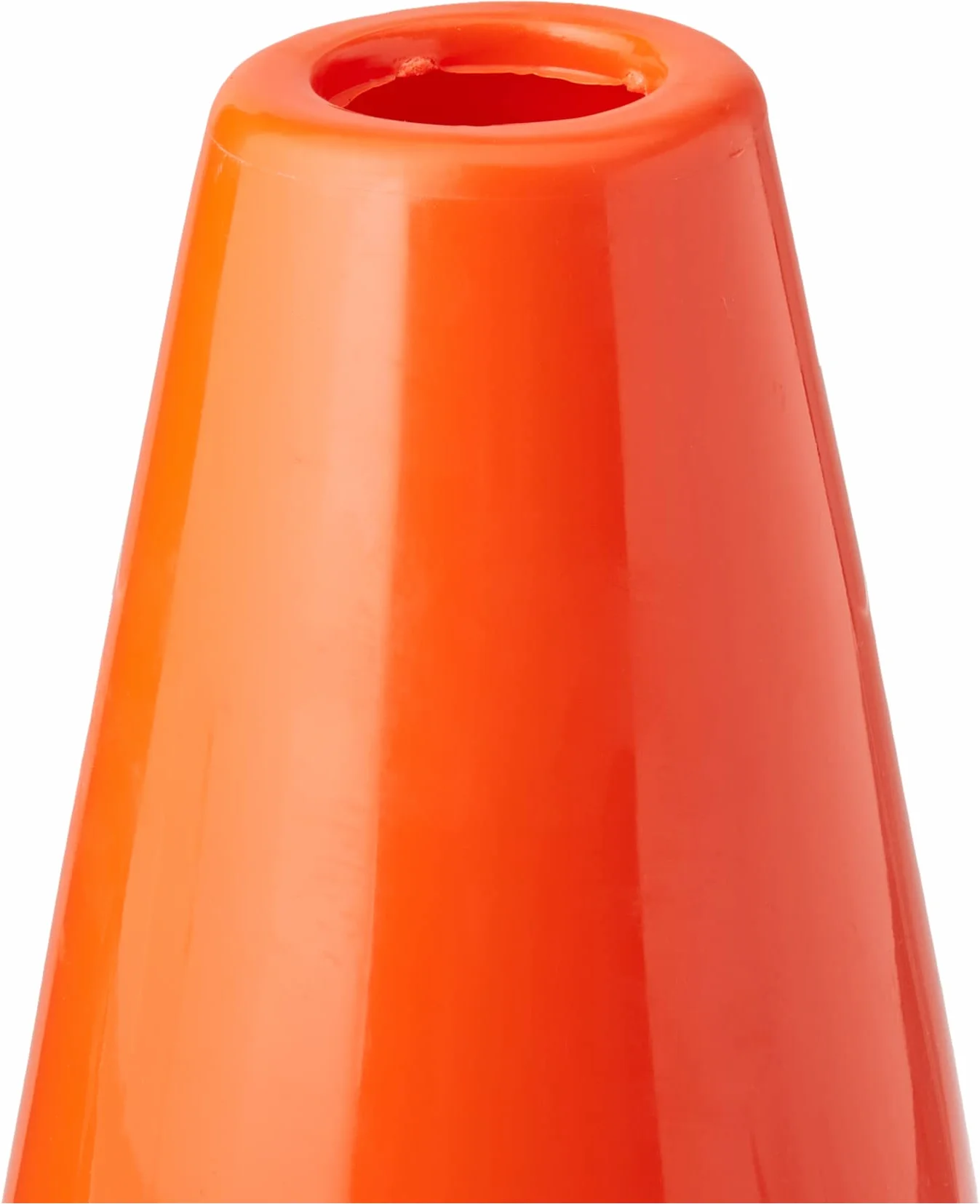 60099 Cono De Señalizacion Bandas Fluorescentes Rojas Y Blancas 30 Cm