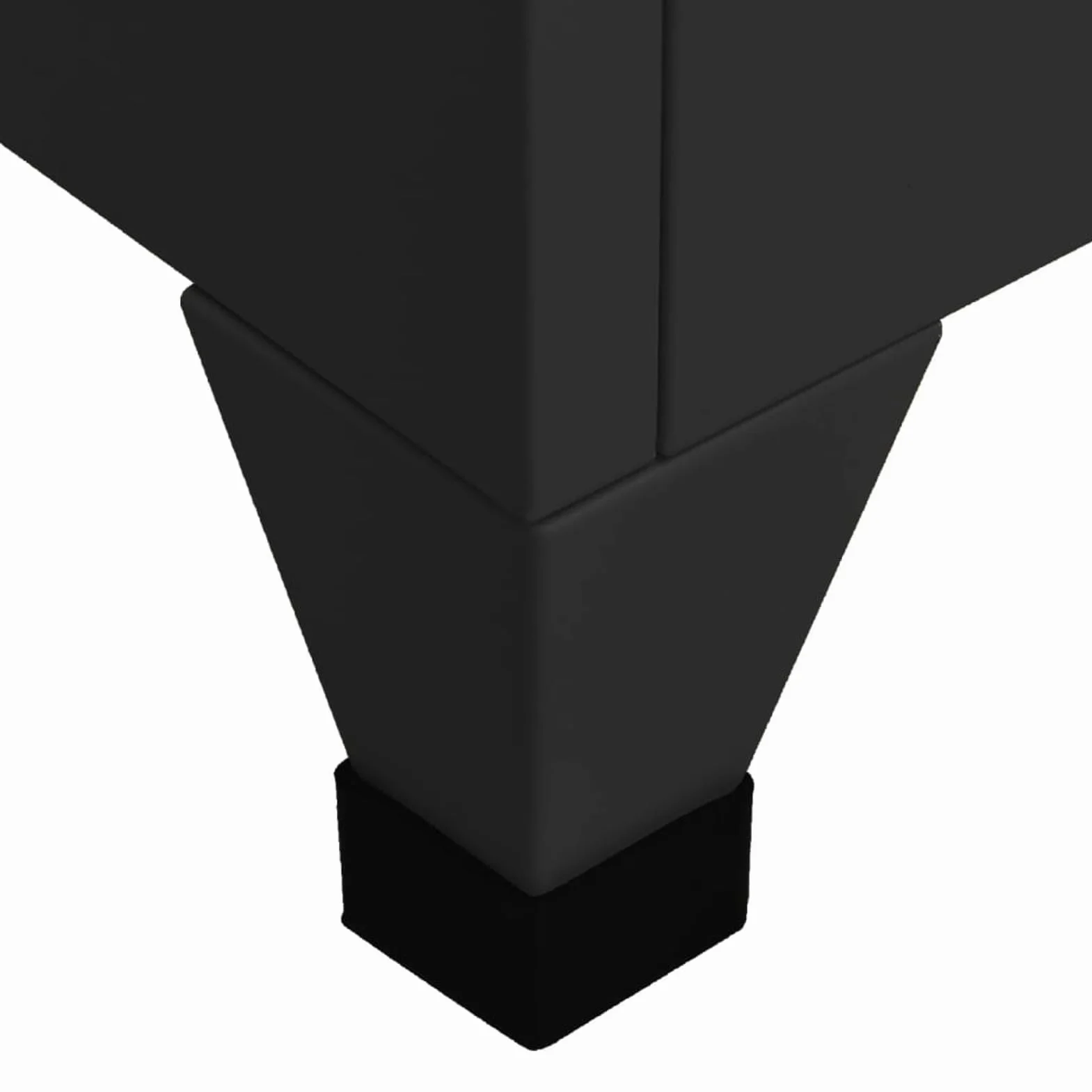 Taquilla de Acero Negro 38x45x180 cm Armario Taquilla Metalico Vestuario