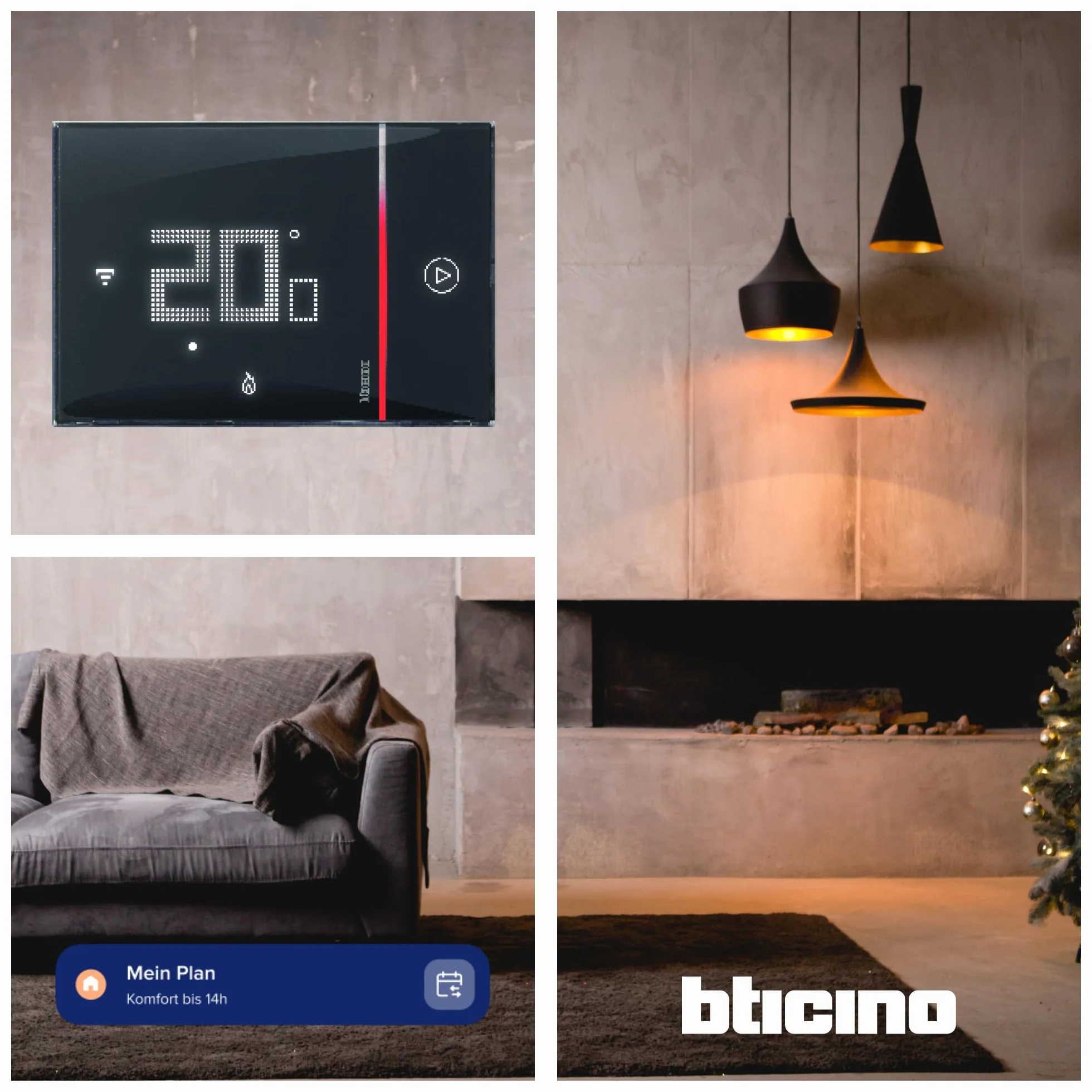 Termostato BTICINO Smarther With Netatmo XG8002 de empotrar Negro