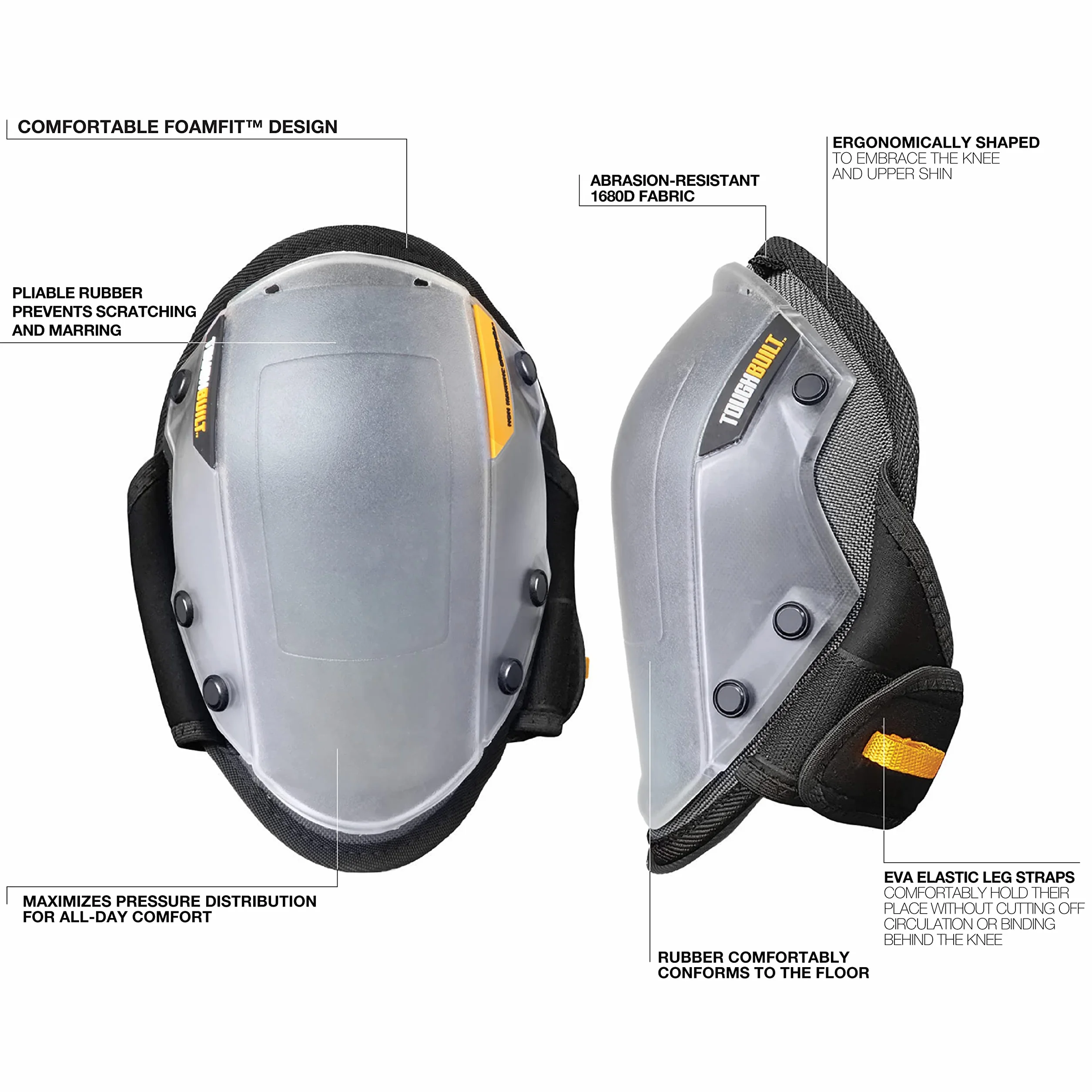 ToughBuilt Rodilleras FoamFit Que no dañan