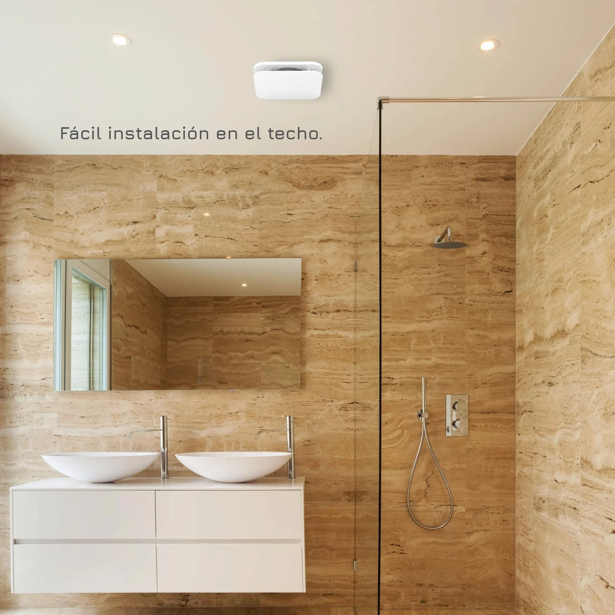 Turbionaire TREND 100 SWM Extractor de Baño 100mm IPX4 35Pa