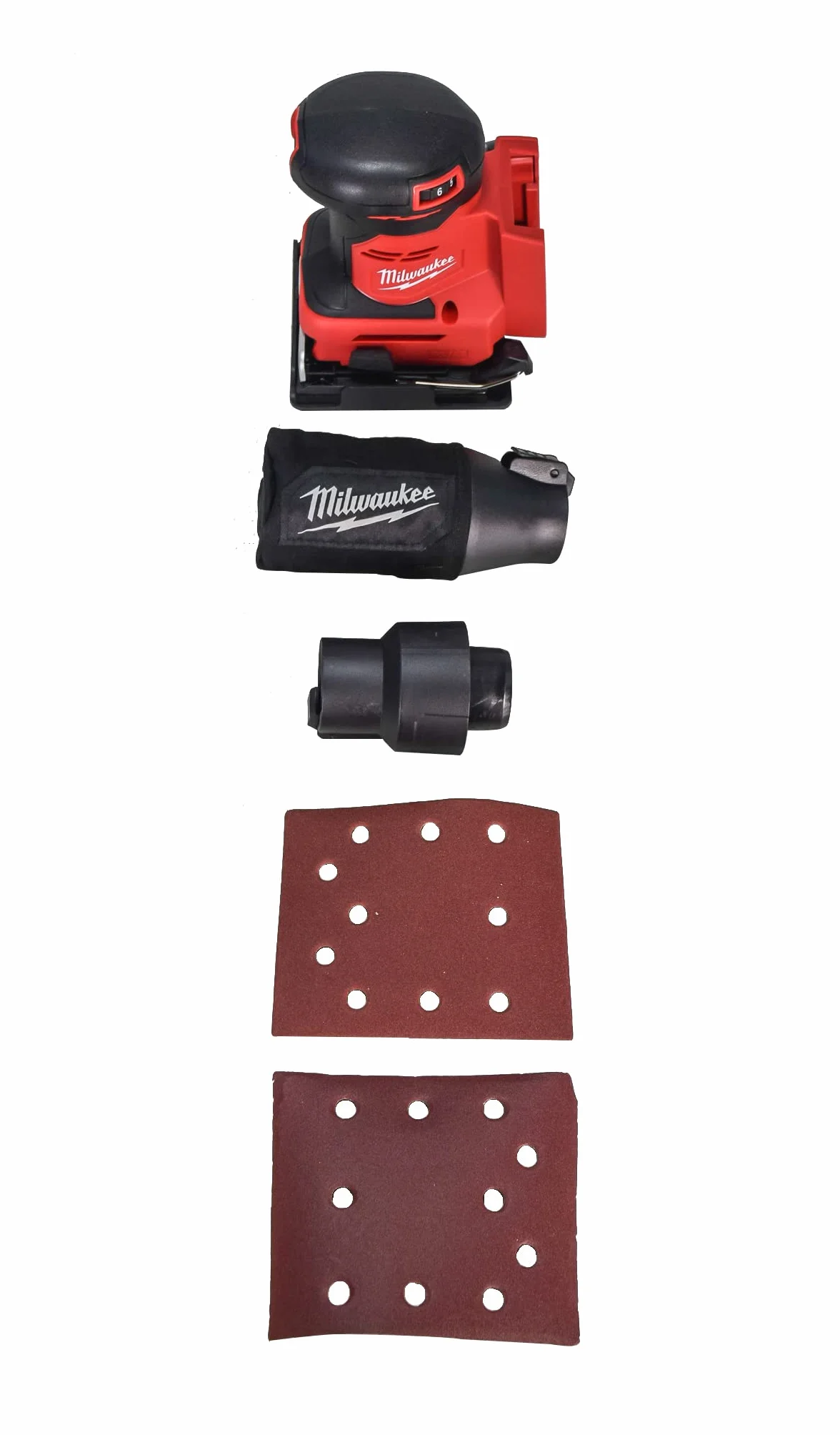 Milwaukee 2649-20 M18 18V Lijadora Orbital de Hojas inalámbrica de Iones de Litio de 1/4 Pulgadas (Solo Herramienta)