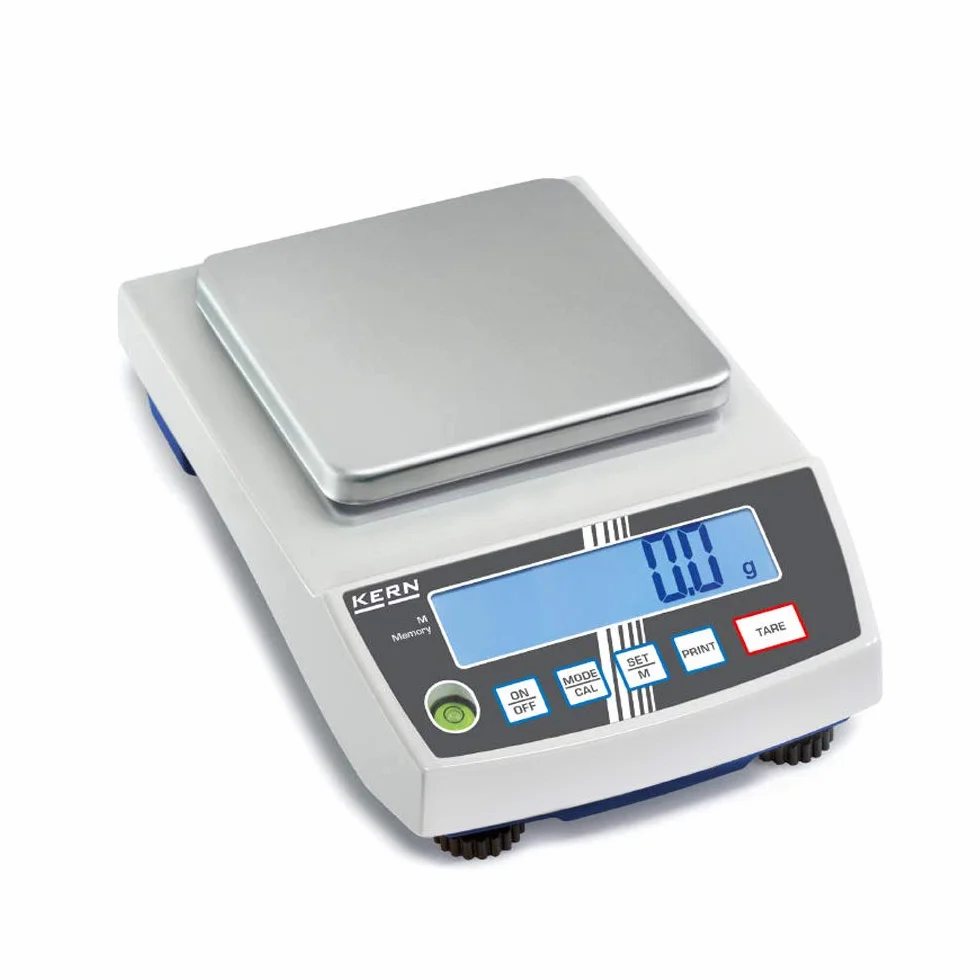 KERN WLPH6000 Serie PCB Balanza de Precisión, 150 mm x 170 mm Plataforma, 6000 g Ámbito de Pesaje, 1 g Graduación