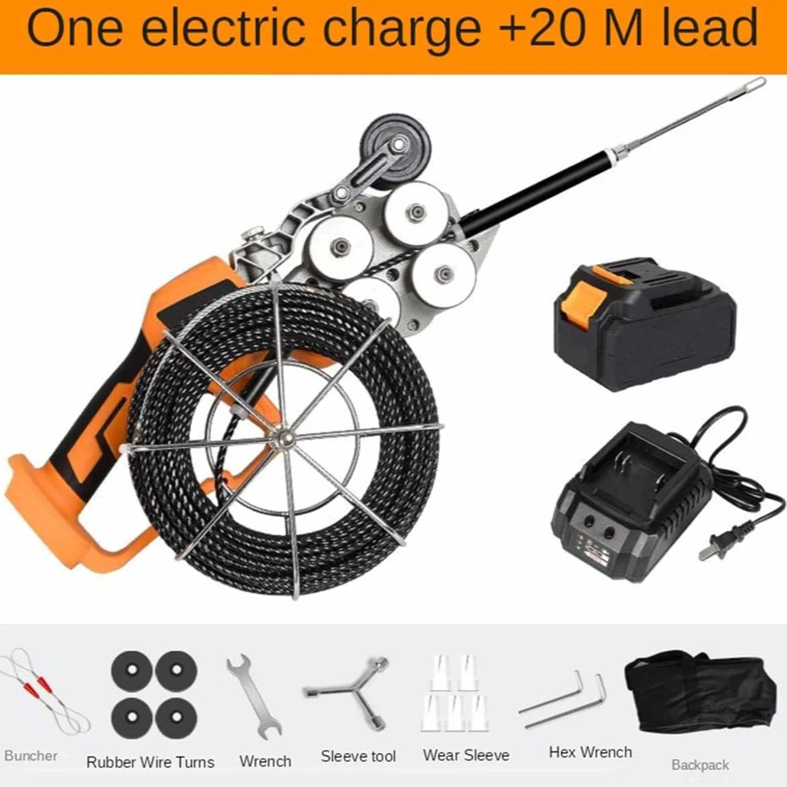 PixCy Extractor Automático Cables para Electricista,Herramienta Electricista, Construcción,Agua Y Electricidad,Decoración del Hogar,Máquina Enhebrado Automático,1*Battery