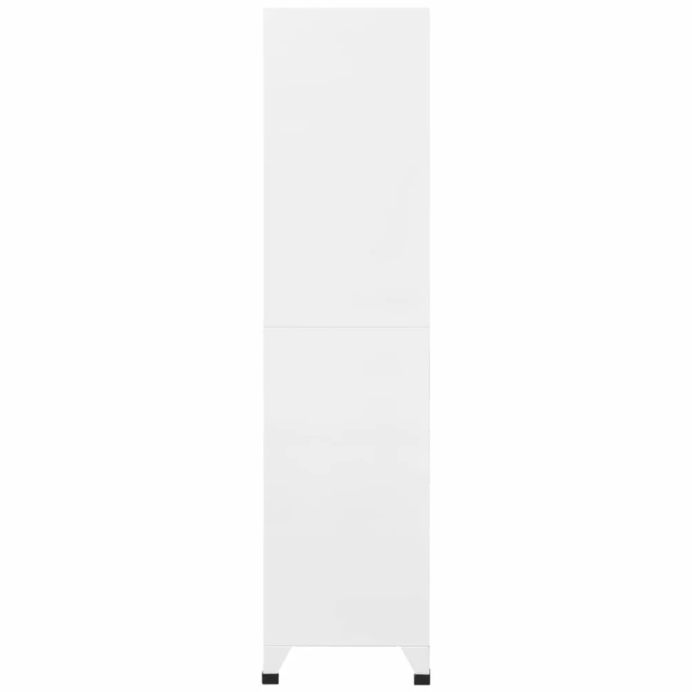 Armario Taquilla de Acero Gris Claro y Gris Oscuro 90x45x180 cm para Escuela Oficina Archivos