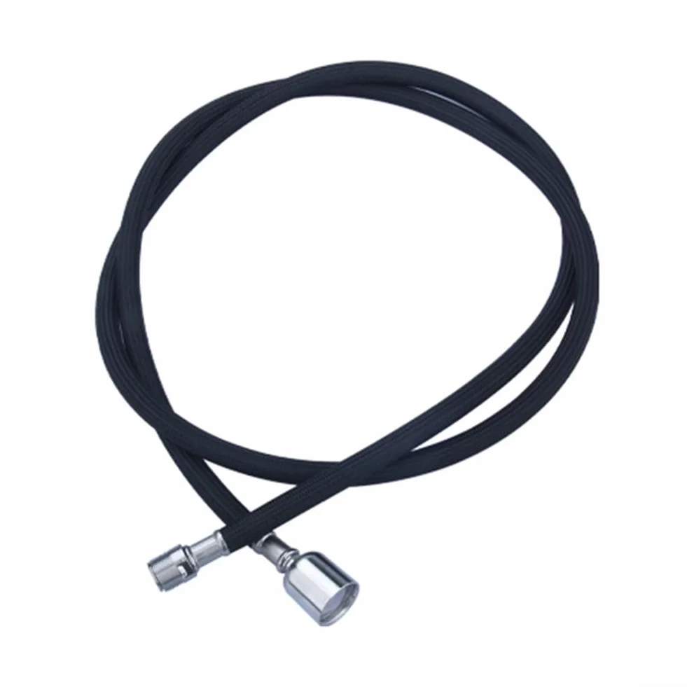 Manguera de repuesto extraíble para grifo de cocina, flexibilidad superior y características de seguridad con tubo interior de gel de sílice y capa exterior de nailon (rosca-negro)